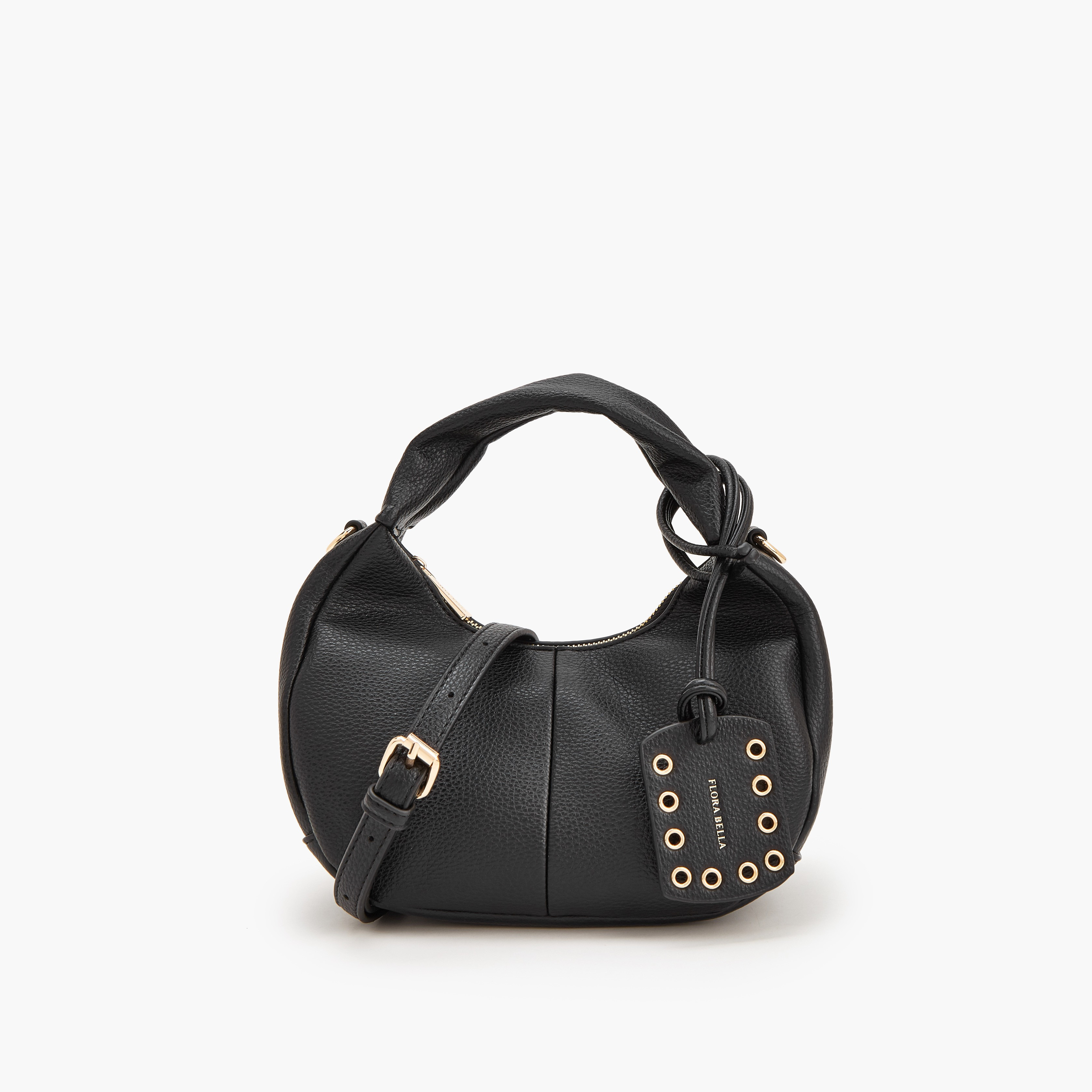 شنطة هوبو بملمس بارز وحزام قابل للفصل من فلورا بيلا-women-bagsandwallets-handbags-image-1