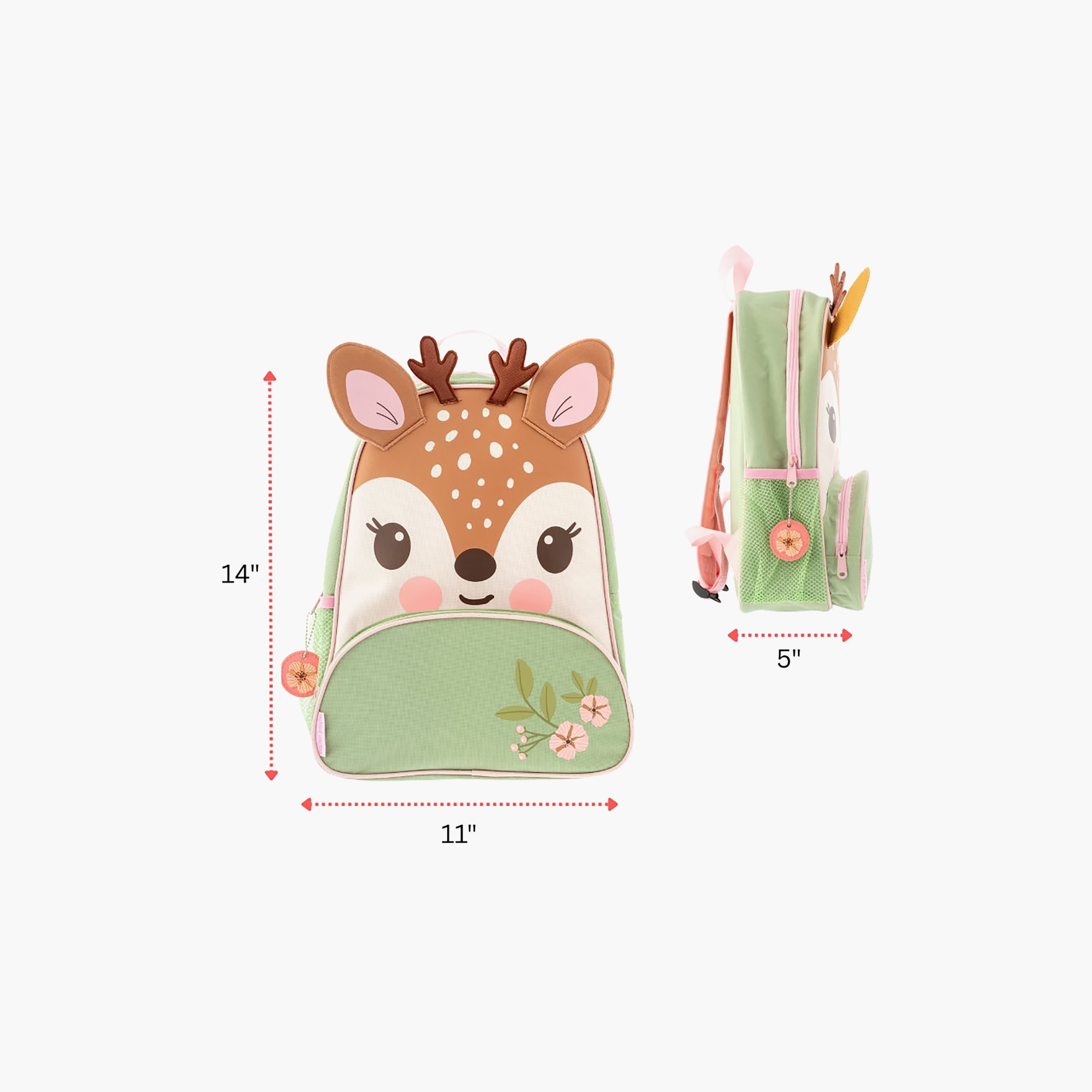 Stephen Joseph Deer Sidekick Backpack for Girls 3-6 Yrs with Adjustable Straps - 14 Inch-school-bagsandbackpacks-backpacks-image-7