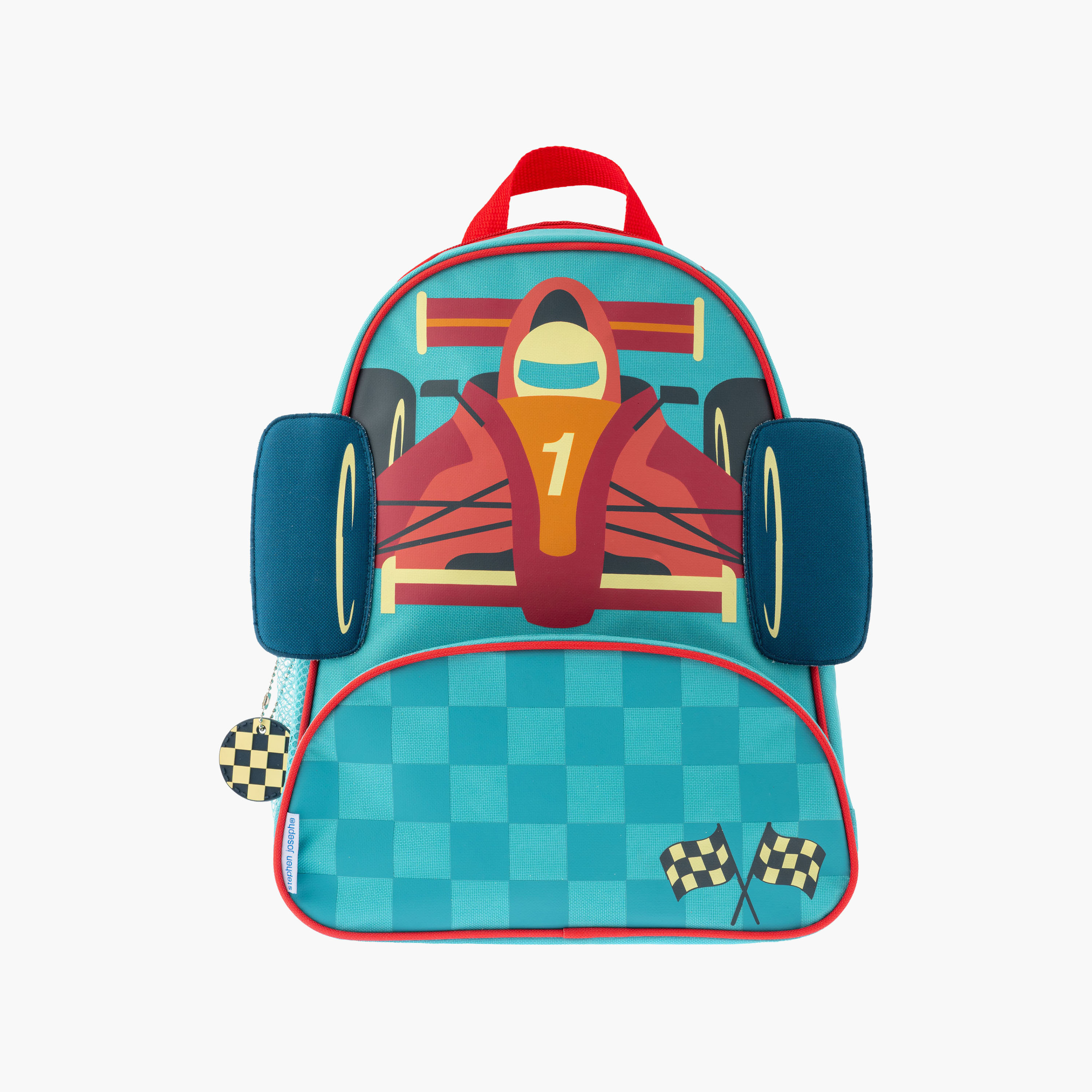Stephen Joseph Race Car Sidekick Backpack for Boys 3-6 Yrs with Adjustable Straps - 14 Inch-school-bagsandbackpacks-backpacks-image-1