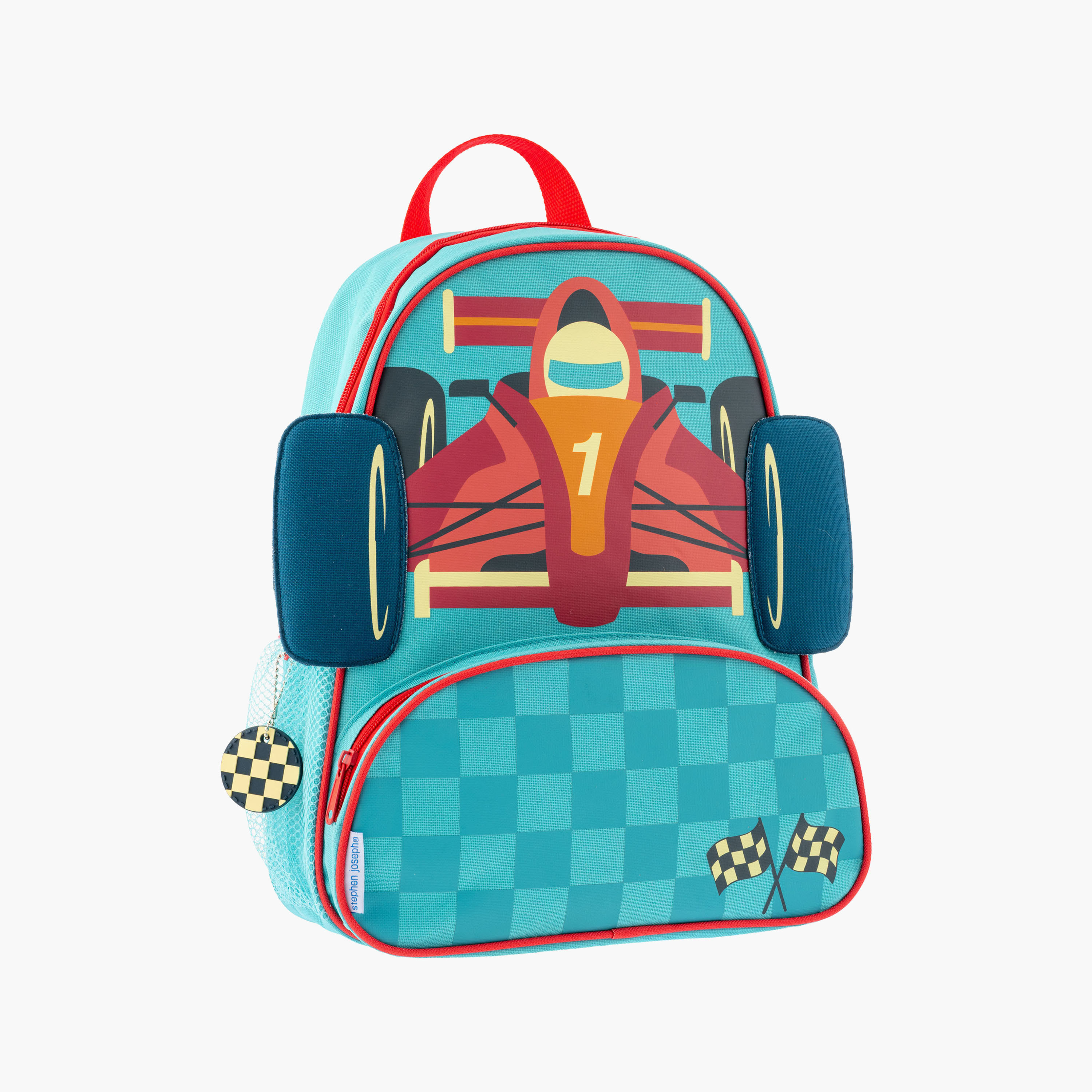 Stephen Joseph Race Car Sidekick Backpack for Boys 3-6 Yrs with Adjustable Straps - 14 Inch-school-bagsandbackpacks-backpacks-image-4