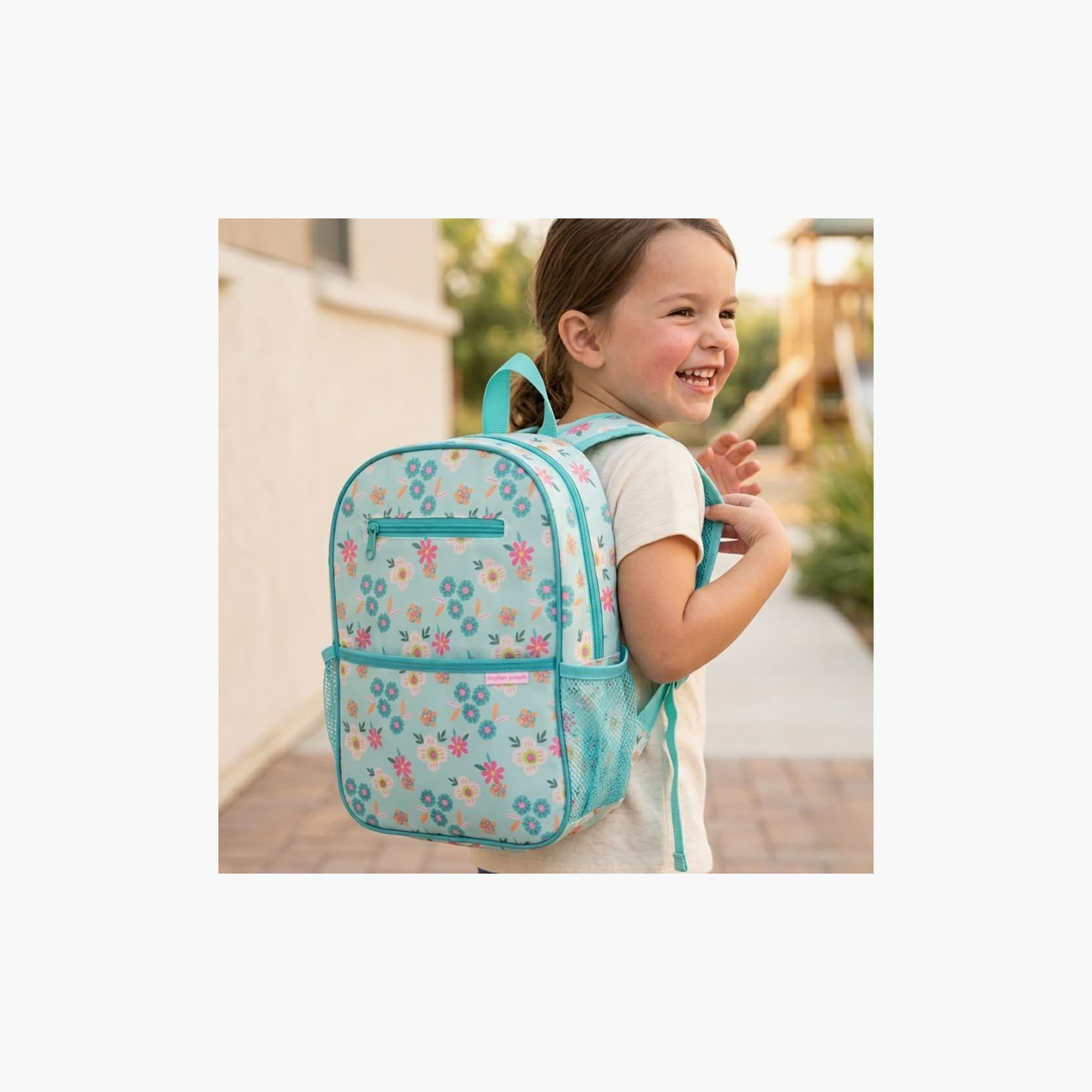 Stephen Joseph Flower Junior Backpack for Boys 3-6 Yrs with Adjustable Straps - 13 Inch-school-bagsandbackpacks-backpacks-image-6