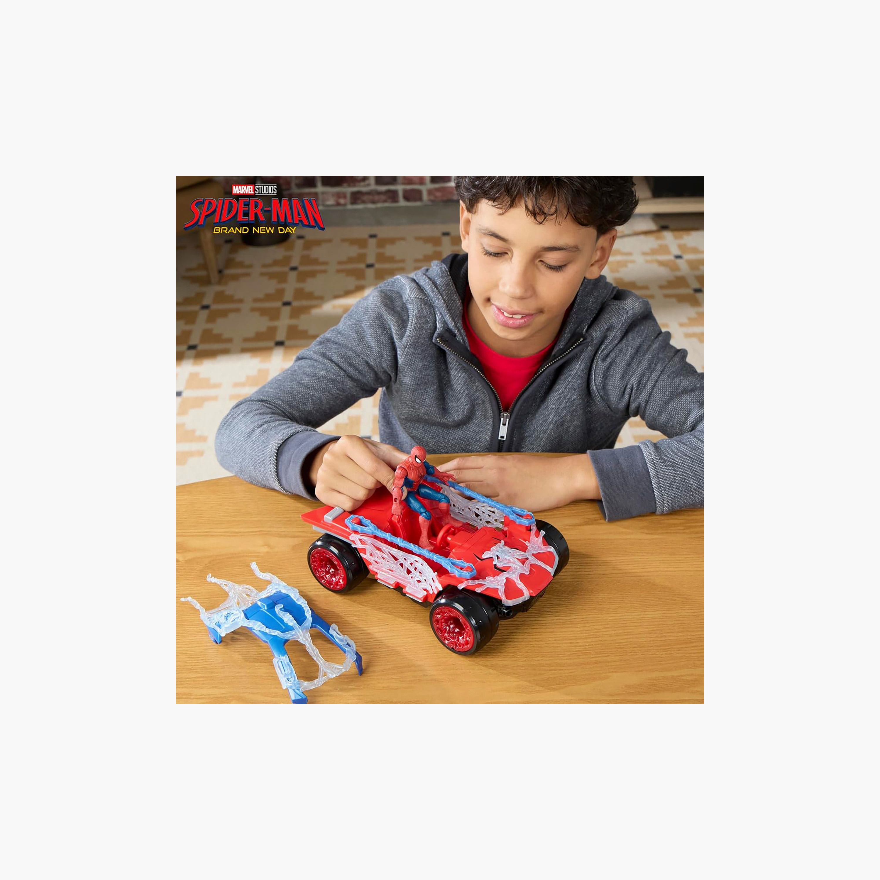 مجموعة لعب عربة ستريتش آند بلاست من سبايدرمان-toys-playfigures-actionplaysets-image-10