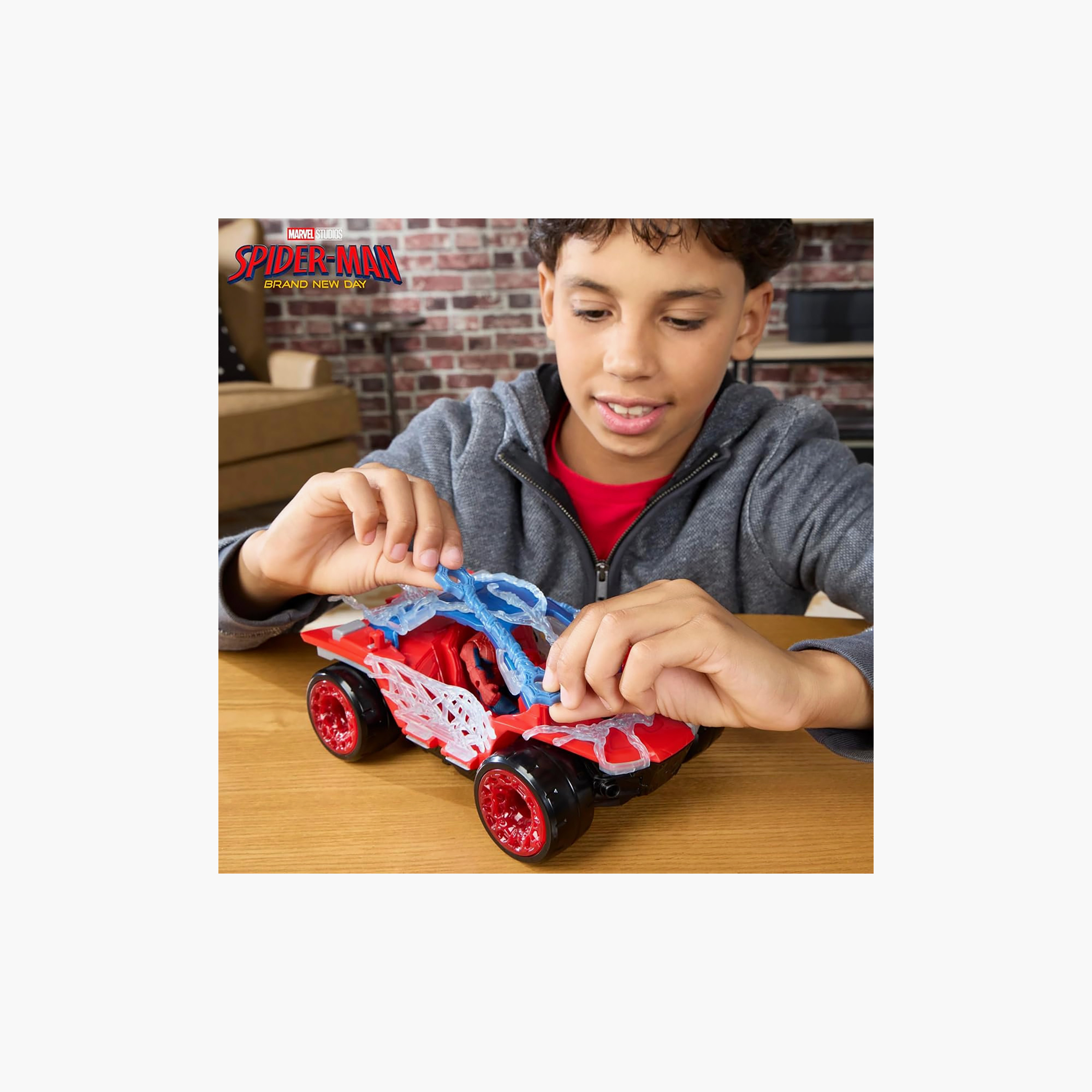 مجموعة لعب عربة ستريتش آند بلاست من سبايدرمان-toys-playfigures-actionplaysets-image-4