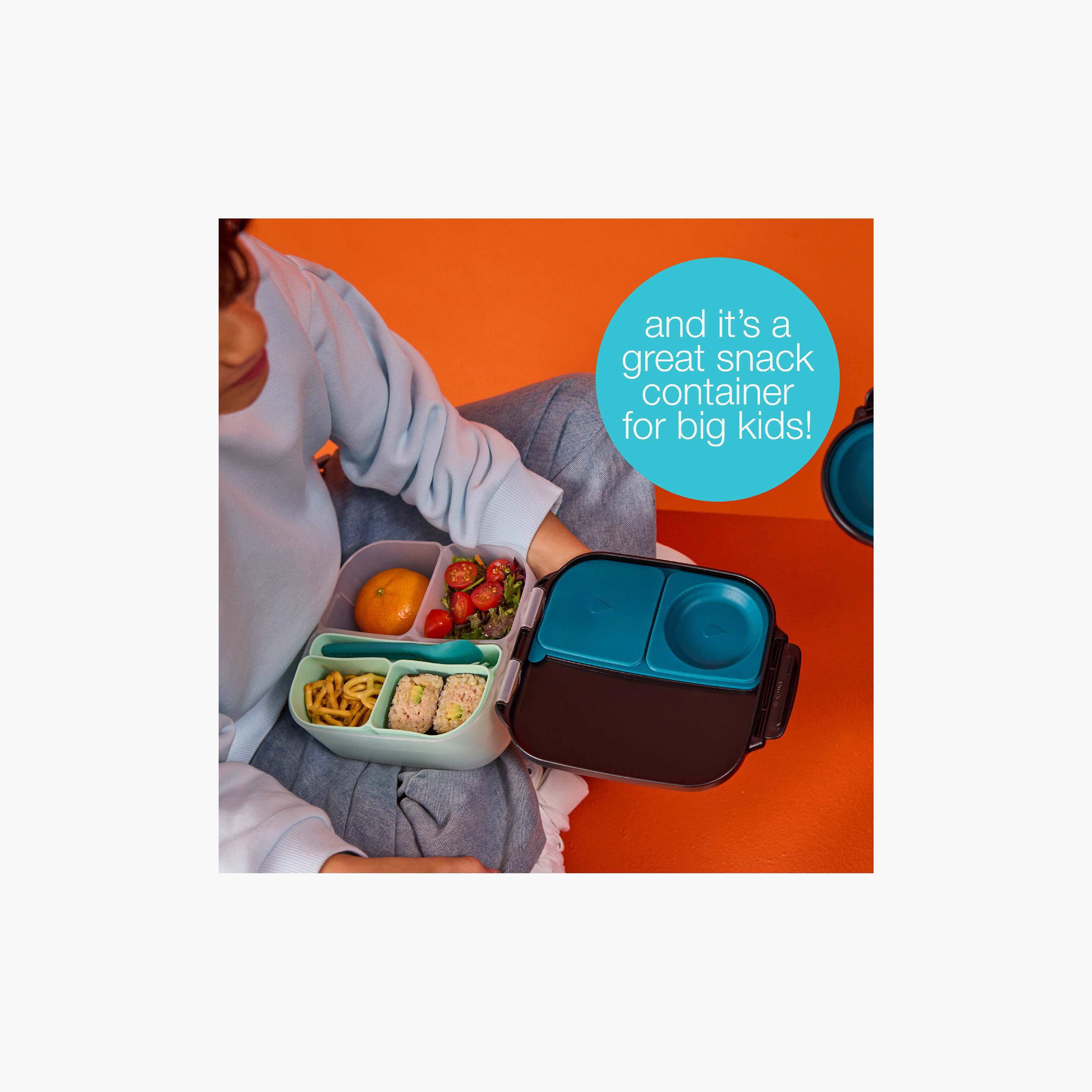 B.box Plain Mini Lunch Box for Boys with Removable Divider - 1 L-school-lunchessentials-lunchboxes-image-7