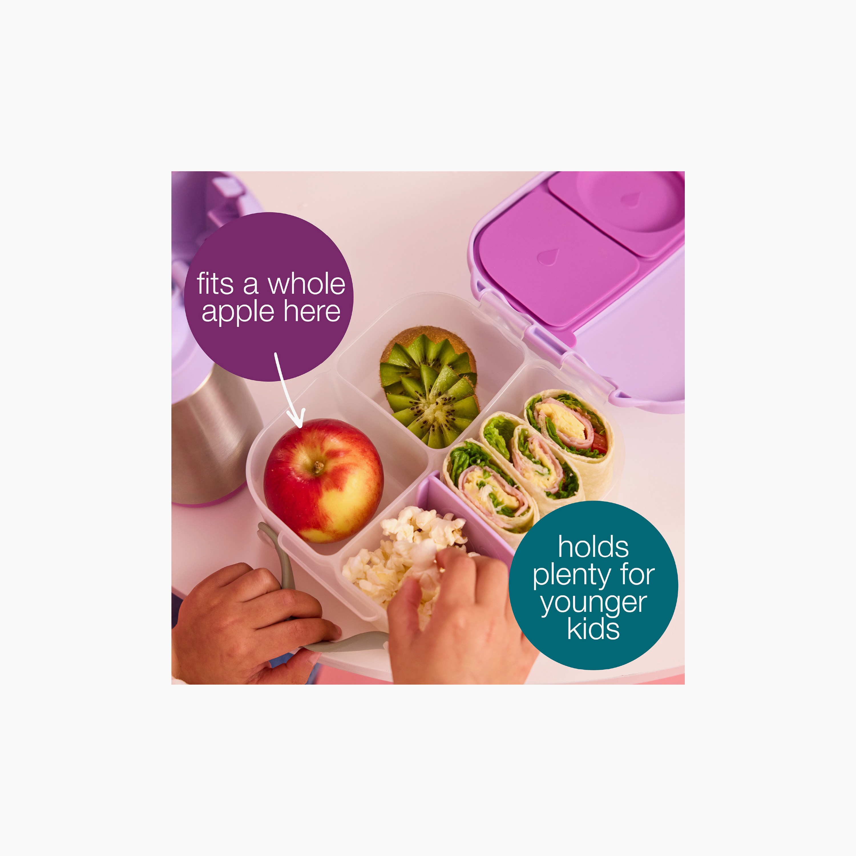 B.box Plain Mini Lunch Box for Boys with Removable Divider - 1 L-school-lunchessentials-lunchboxes-image-8