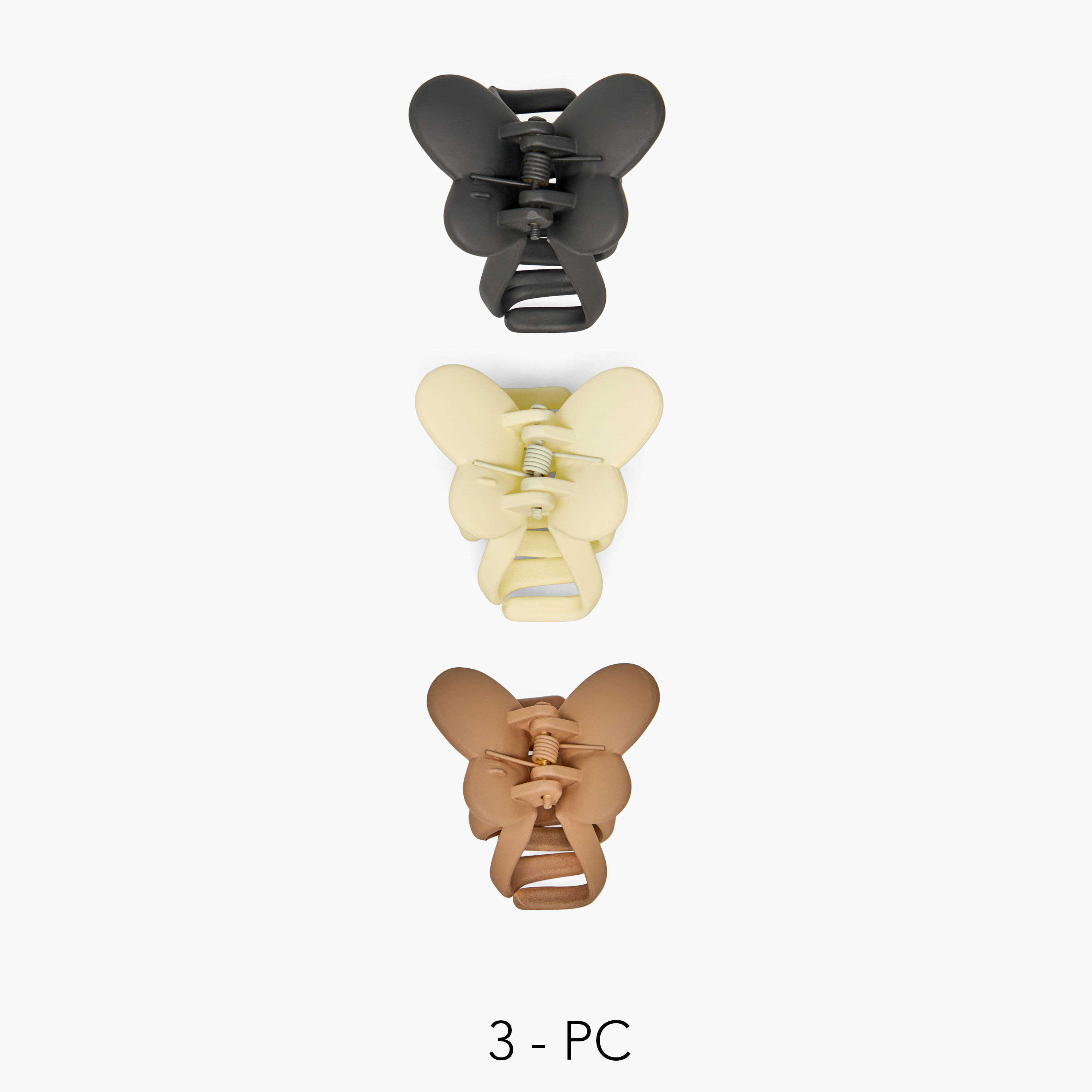 طقم مشابك شعر منحنية من 3 قطع-women-hairaccessories-clamps-image-1