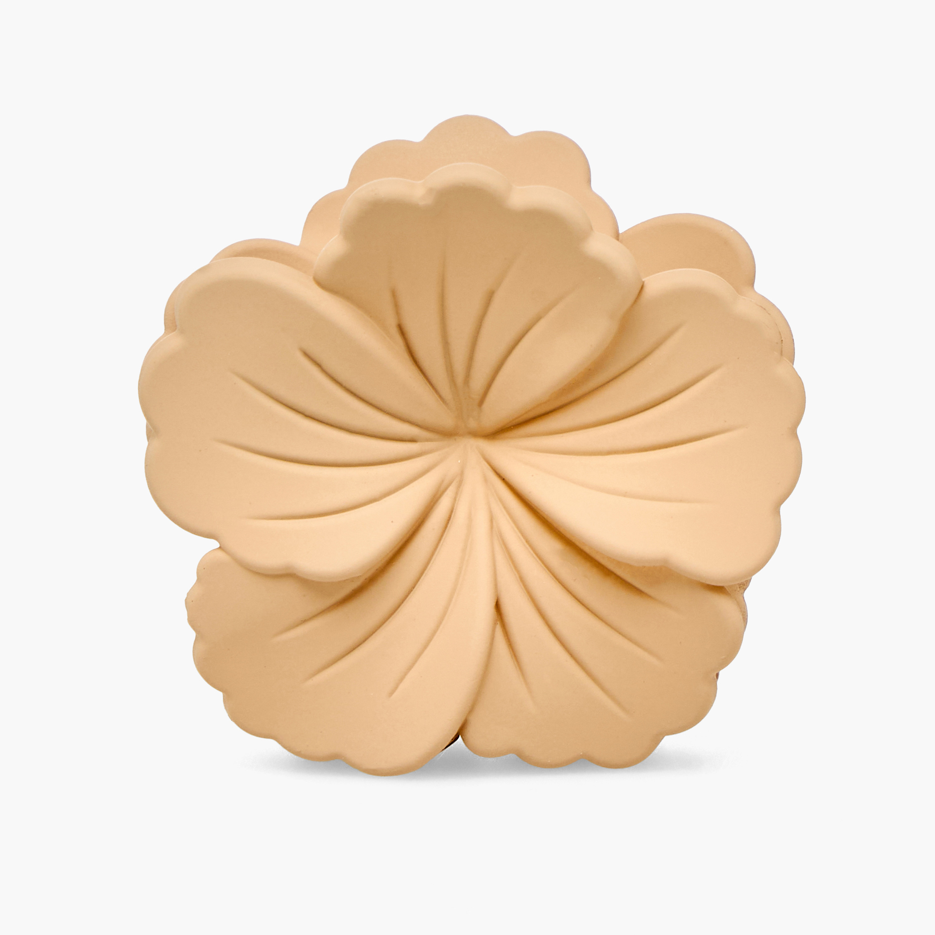 مشابك شعر بتصميم زهري وتشطيب مطفي - 3 قطع-women-hairaccessories-clamps-image-2