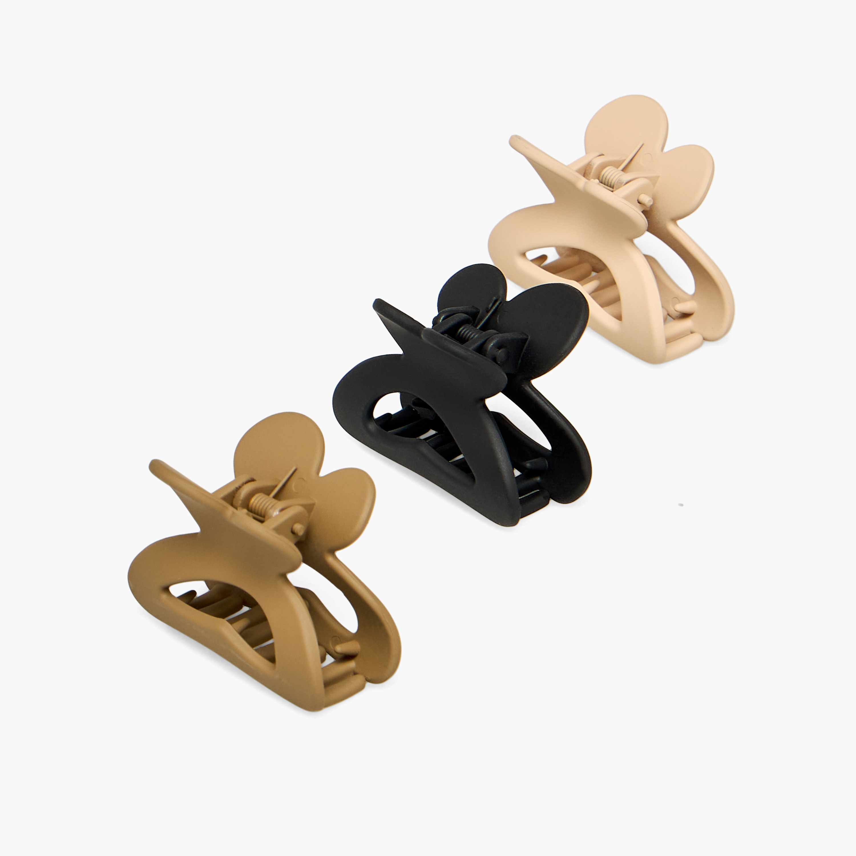 طقم مشابك شعر منحنية بتصميم مفرغ من 3 قطع-women-hairaccessories-clamps-image-5