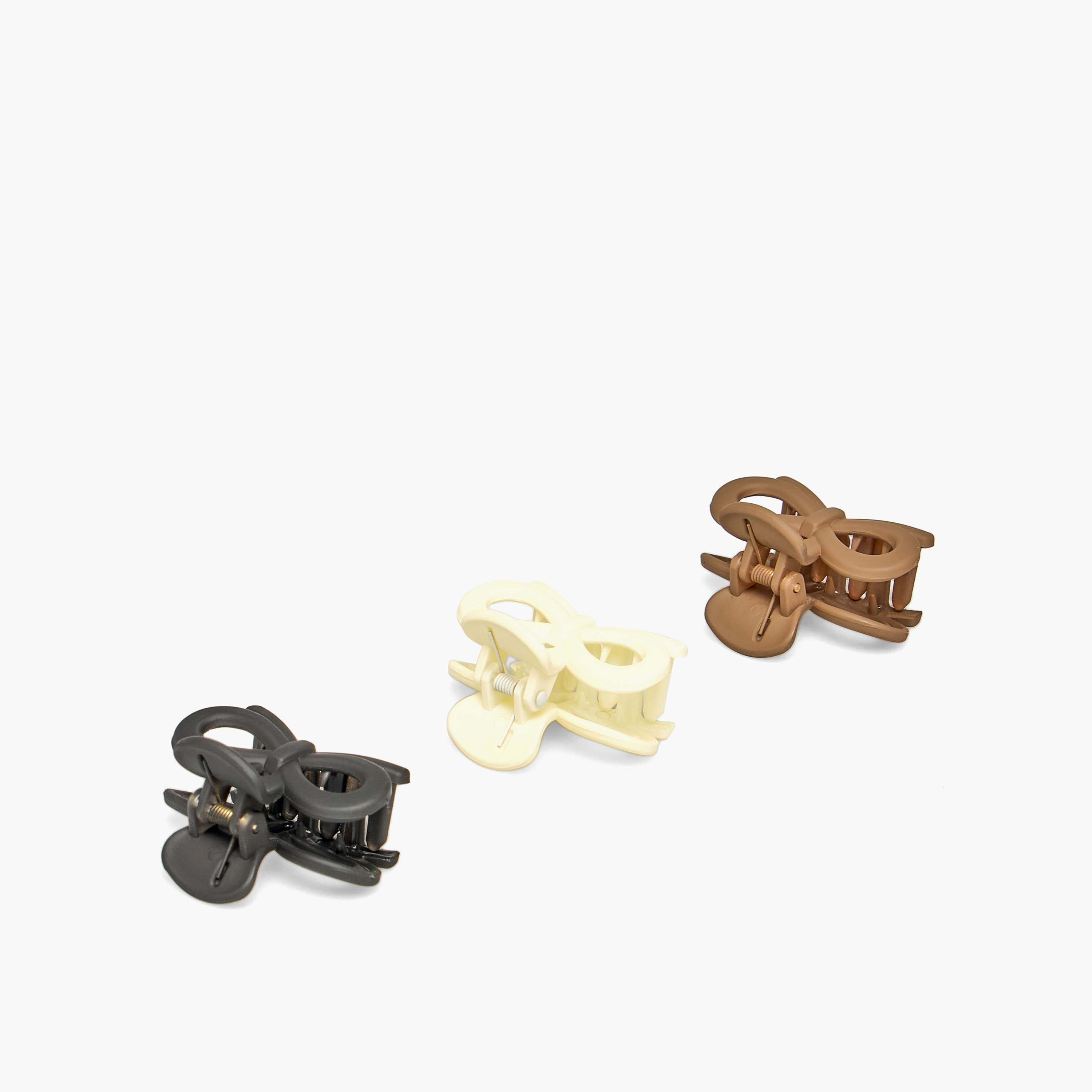 طقم مشابك شعر بتصميم فيونكة من 3 قطع-women-hairaccessories-clamps-image-5