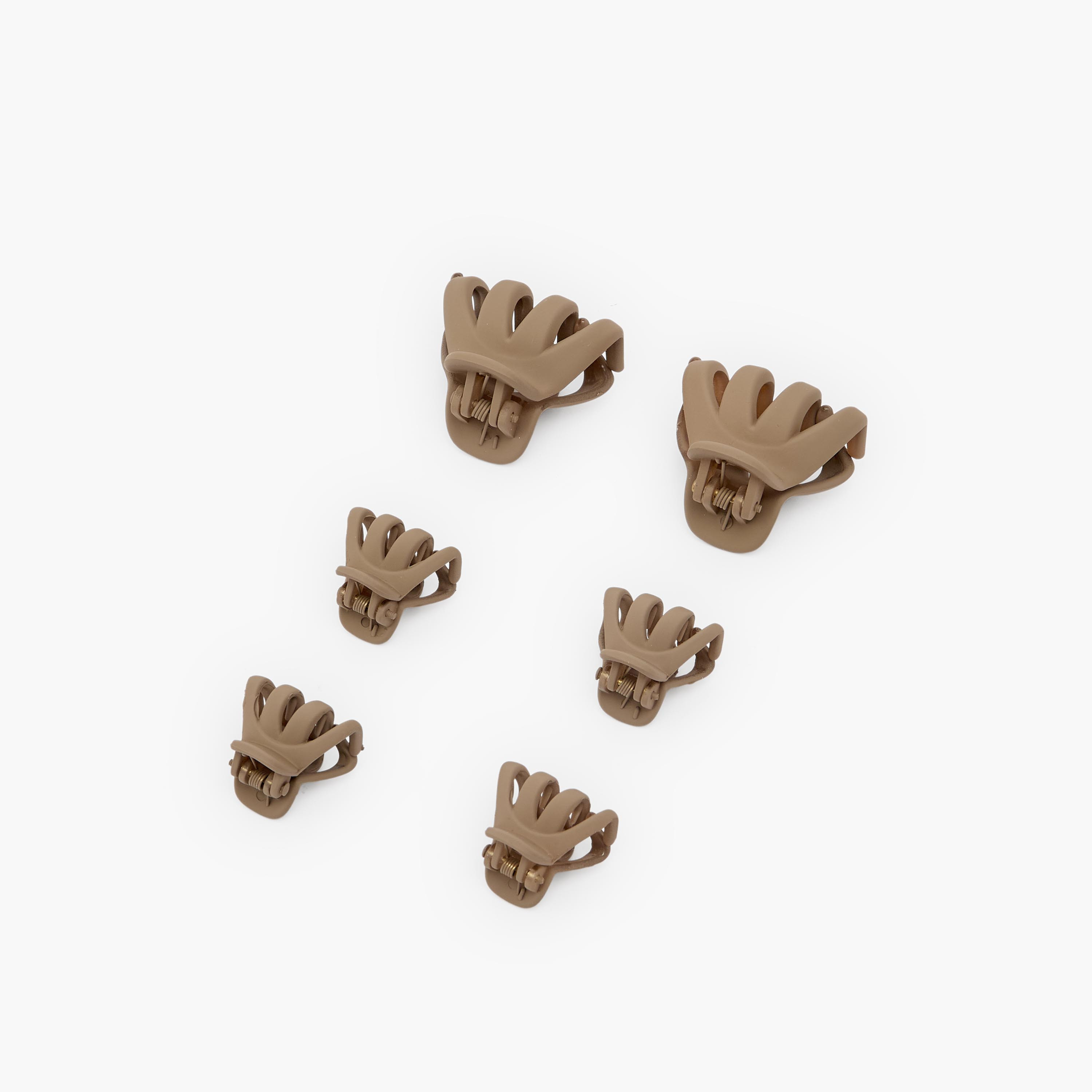 Pack of 6 Hair Clamps with Matte Finish-women-hairaccessories-clamps-image-5
