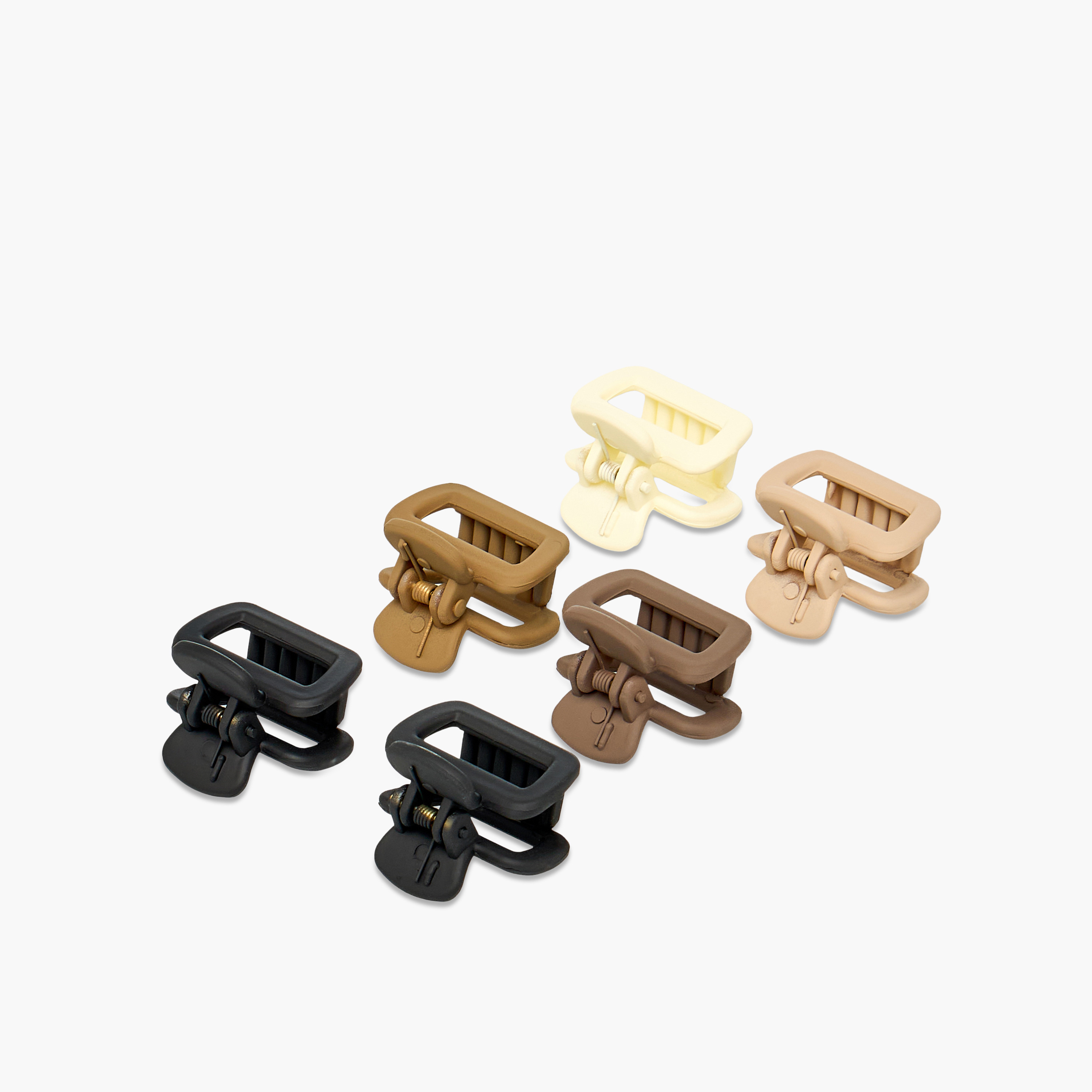 مشابك شعر مستطيلة بتشطيب مطفي - عبوة من 6 قطع-women-hairaccessories-clamps-image-5