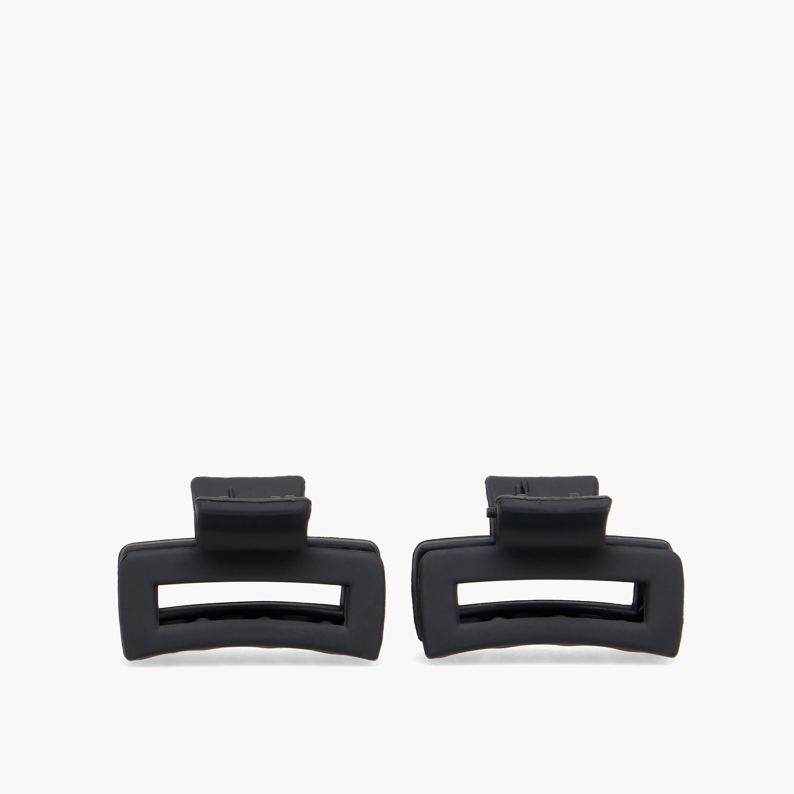 طقم مشابك شعر مستطيلة بتشطيب مطفي - 6 قطع-women-hairaccessories-clamps-image-2