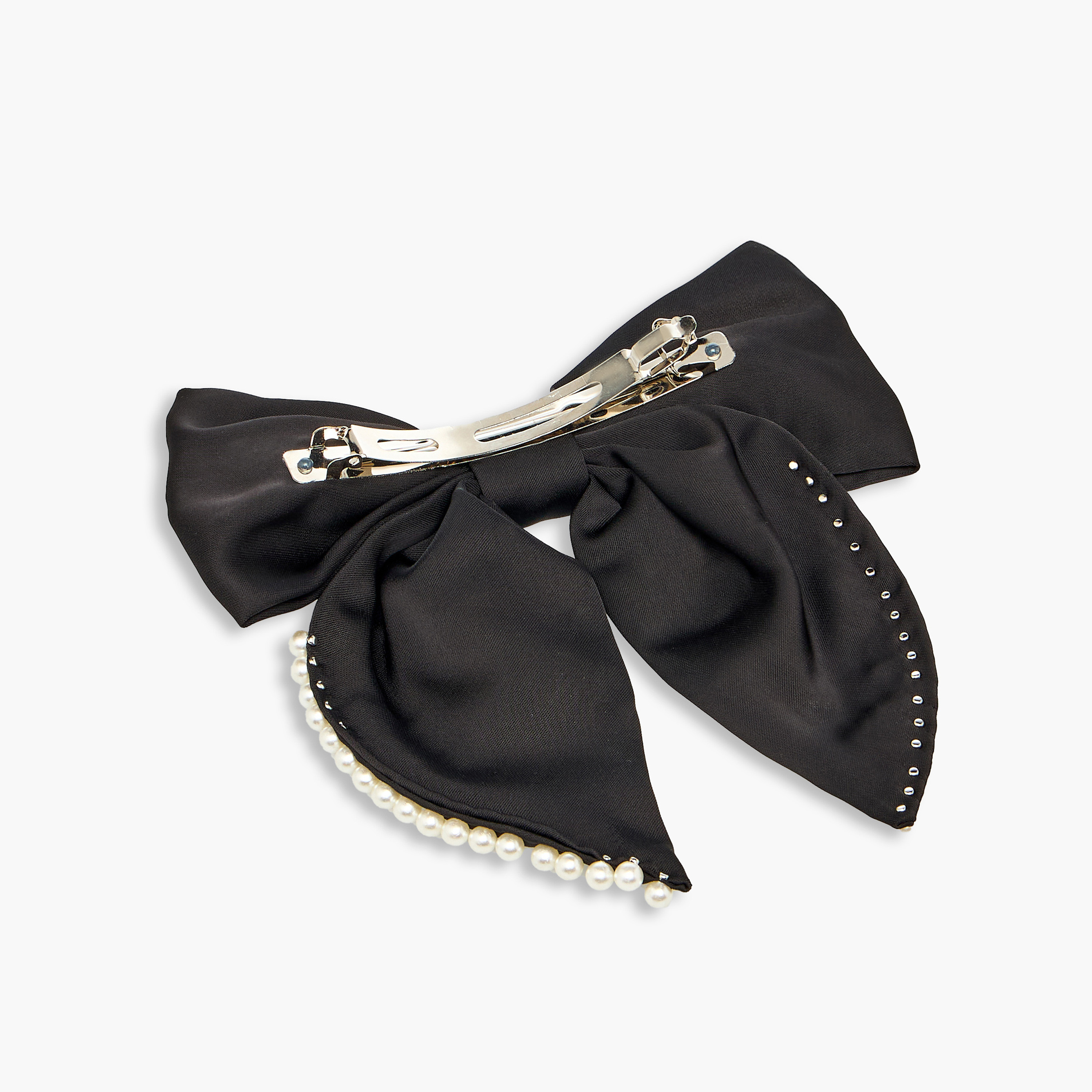 مشبك شعر باريت مزين بفيونكة-women-hairaccessories-clips-image-2