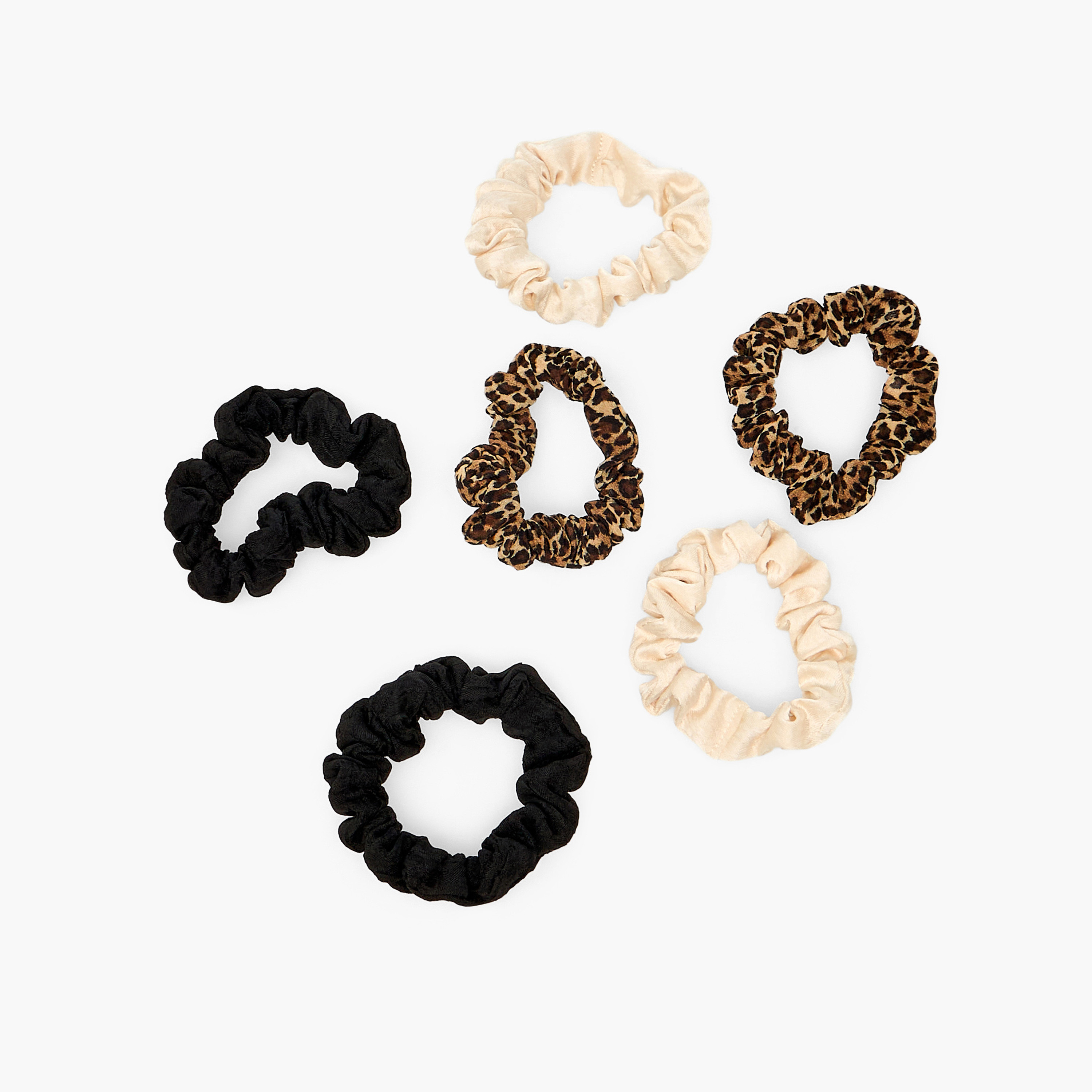 ربطات شعر مرنة - عبوة من 6 قطع-women-hairaccessories-scrunchies-image-3