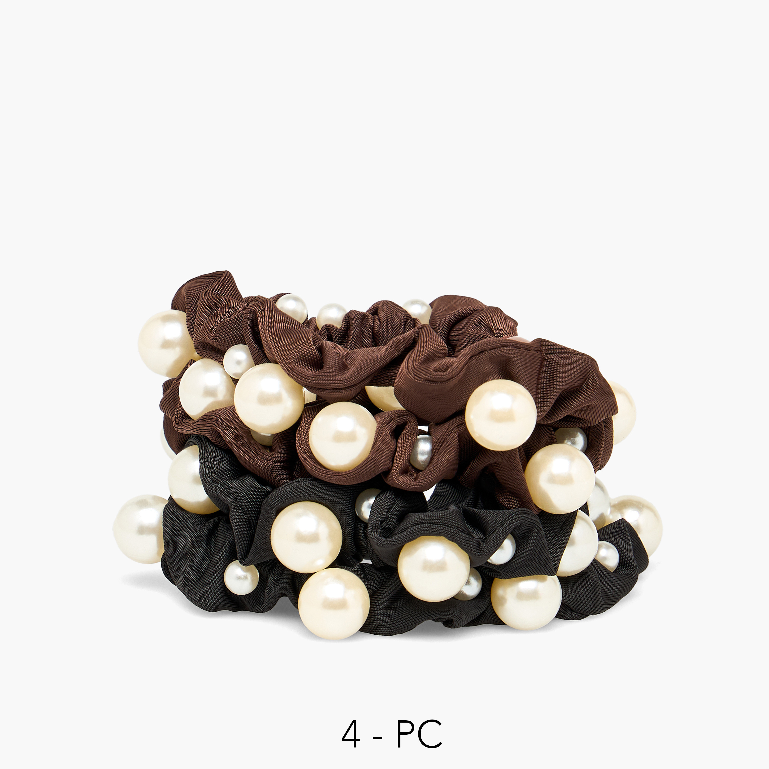 ربطات شعر سكرانشي - عبوة من 4 قطع-women-hairaccessories-scrunchies-image-1
