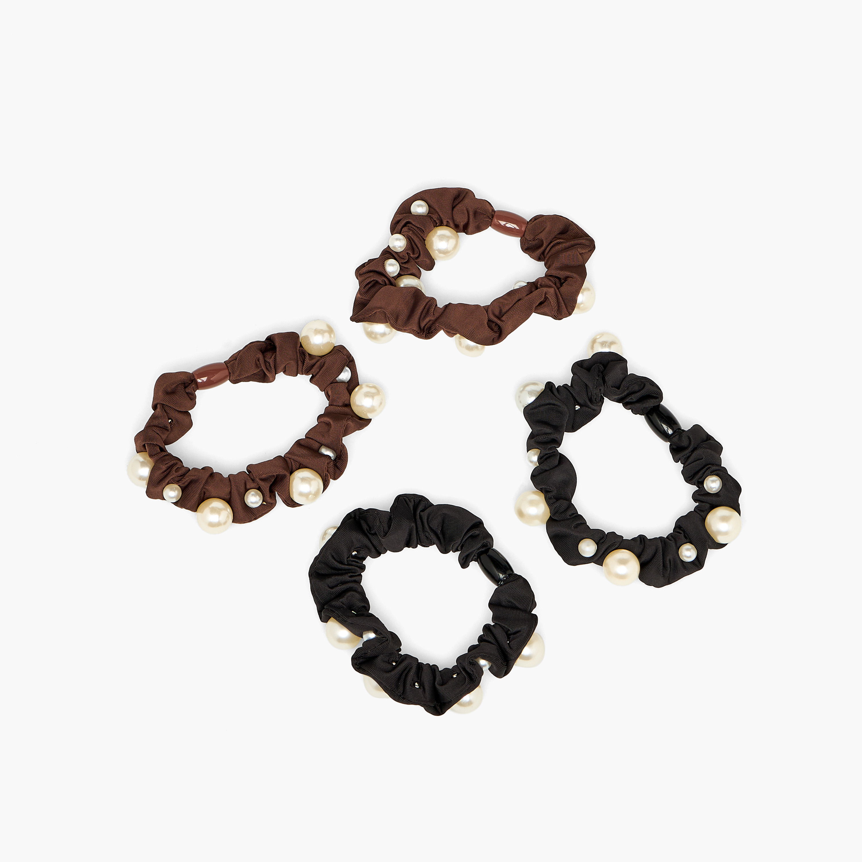 ربطات شعر سكرانشي - عبوة من 4 قطع-women-hairaccessories-scrunchies-image-3