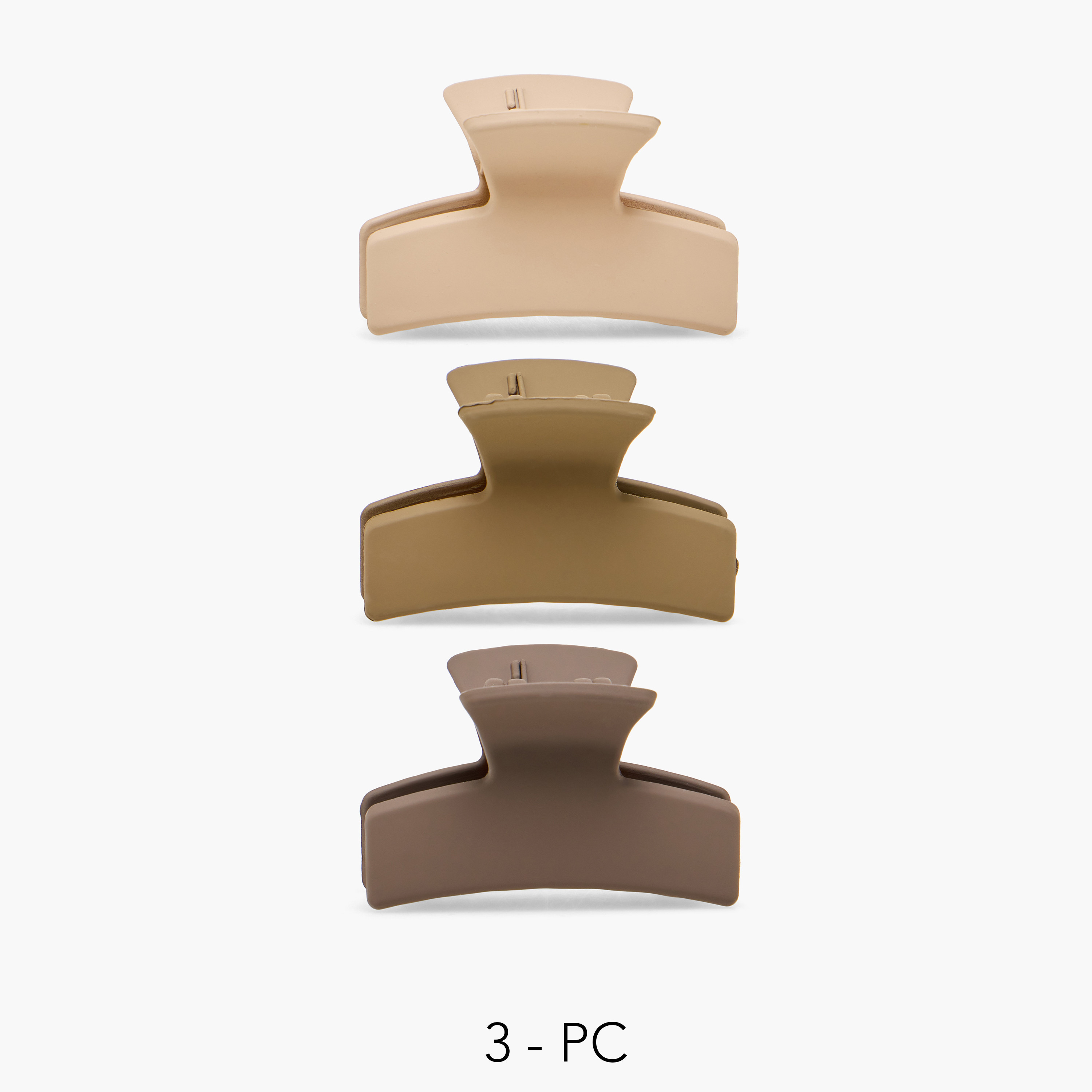 Pack of 3 Hair Clamps with Matte Finish-women-hairaccessories-clamps-image-1