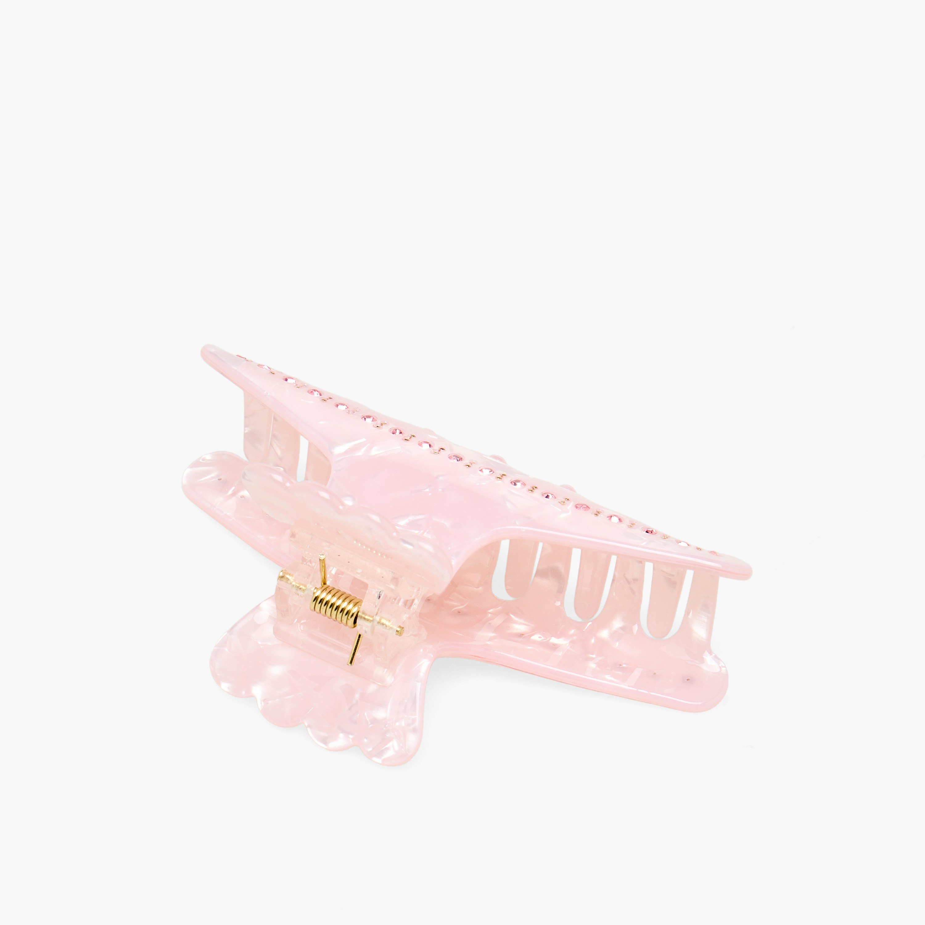 Stone Embellished Hair Clamp with Glossy Finish-women-hairaccessories-clamps-image-2