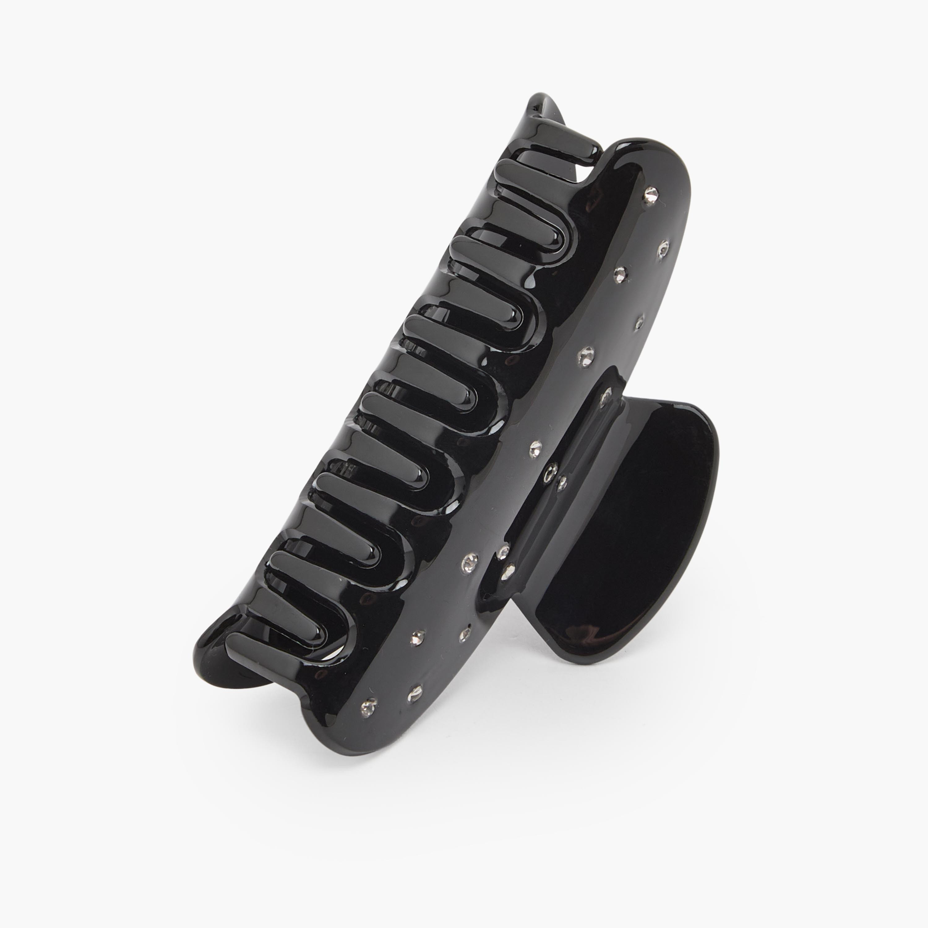 Stone Embellished Hair Clamp with Glossy Finish-women-hairaccessories-clamps-image-3
