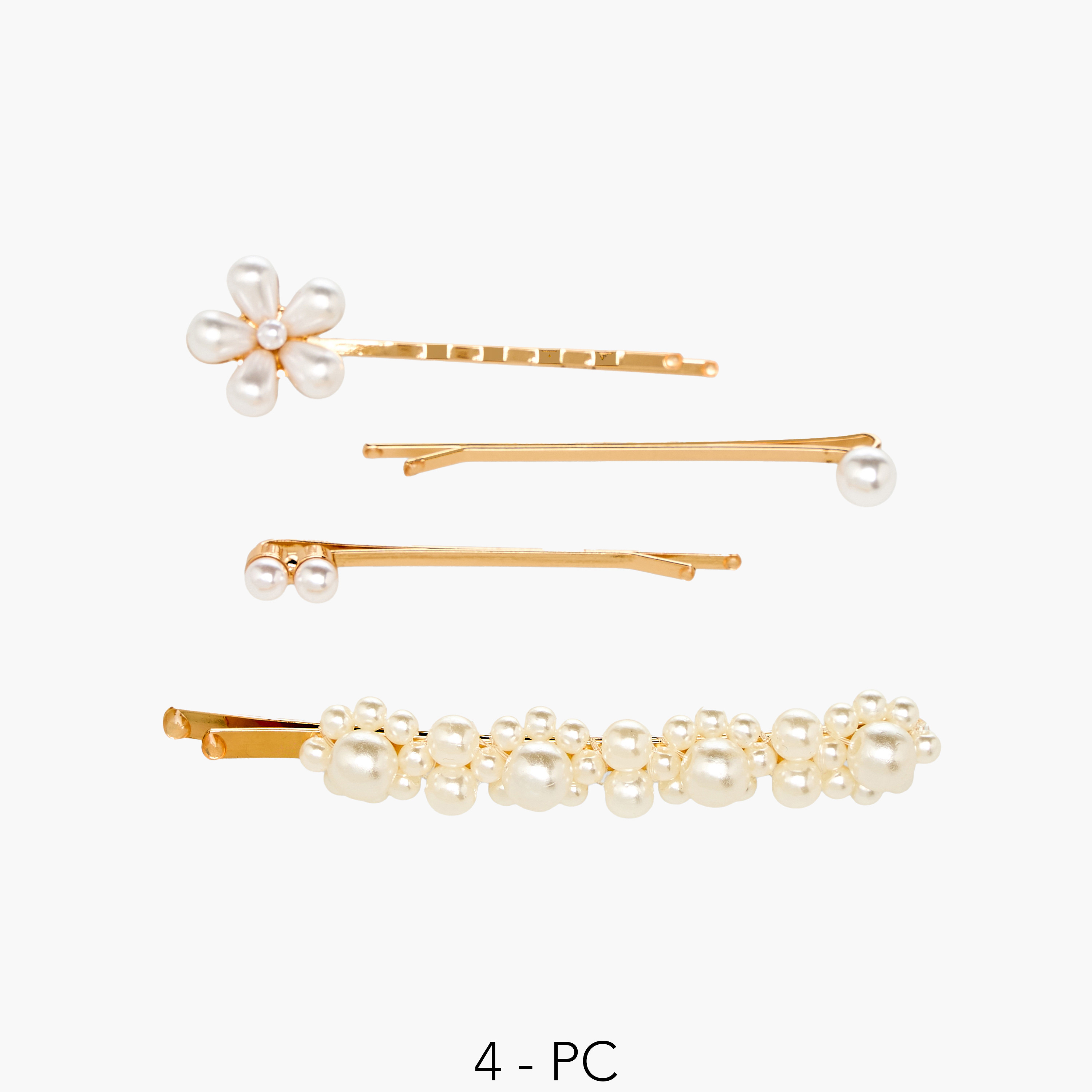 دبابيس شعر مزينة - عبوة من 4 قطع-women-hairaccessories-clips-image-1
