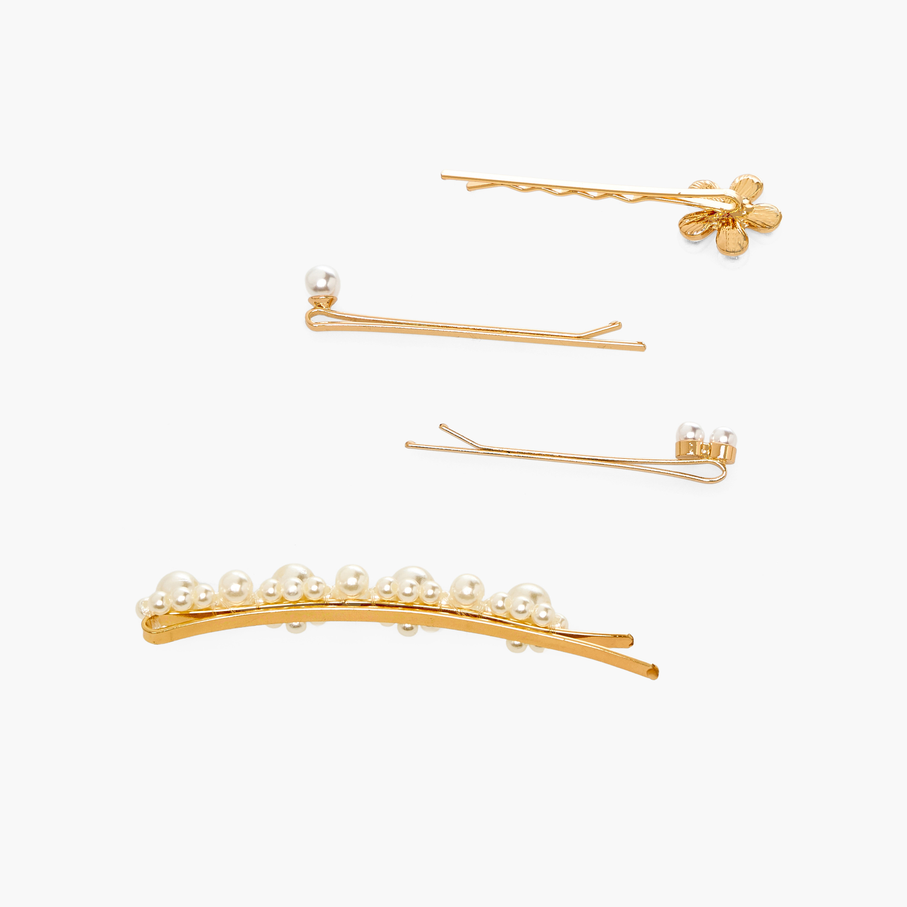 دبابيس شعر مزينة - عبوة من 4 قطع-women-hairaccessories-clips-image-2