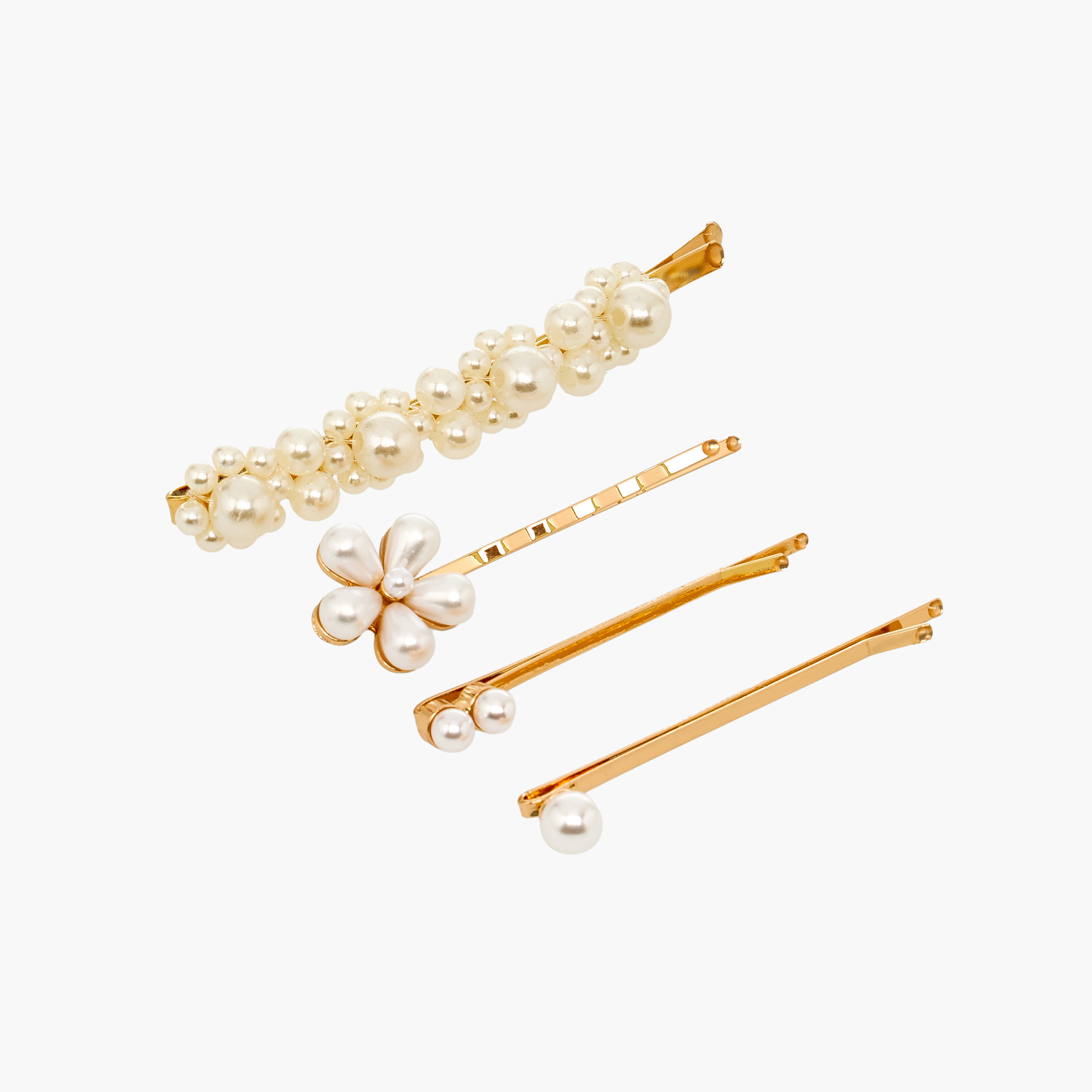 دبابيس شعر مزينة - عبوة من 4 قطع-women-hairaccessories-clips-image-3