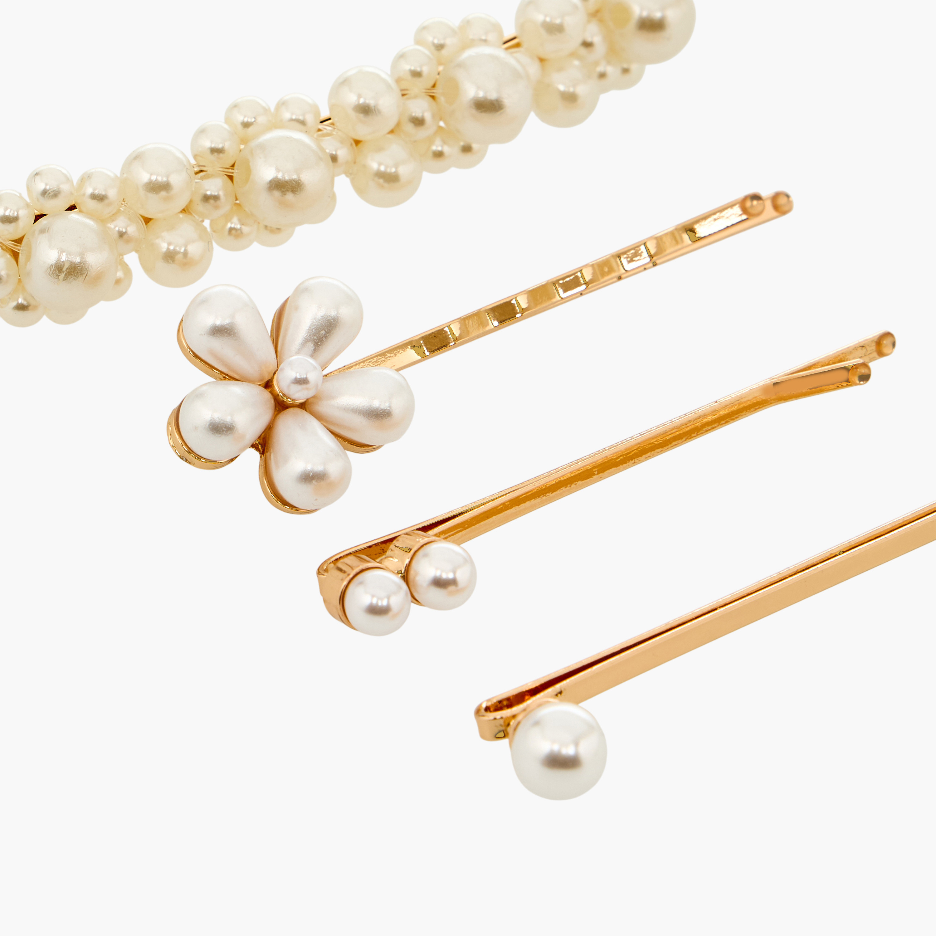 دبابيس شعر مزينة - عبوة من 4 قطع-women-hairaccessories-clips-image-4