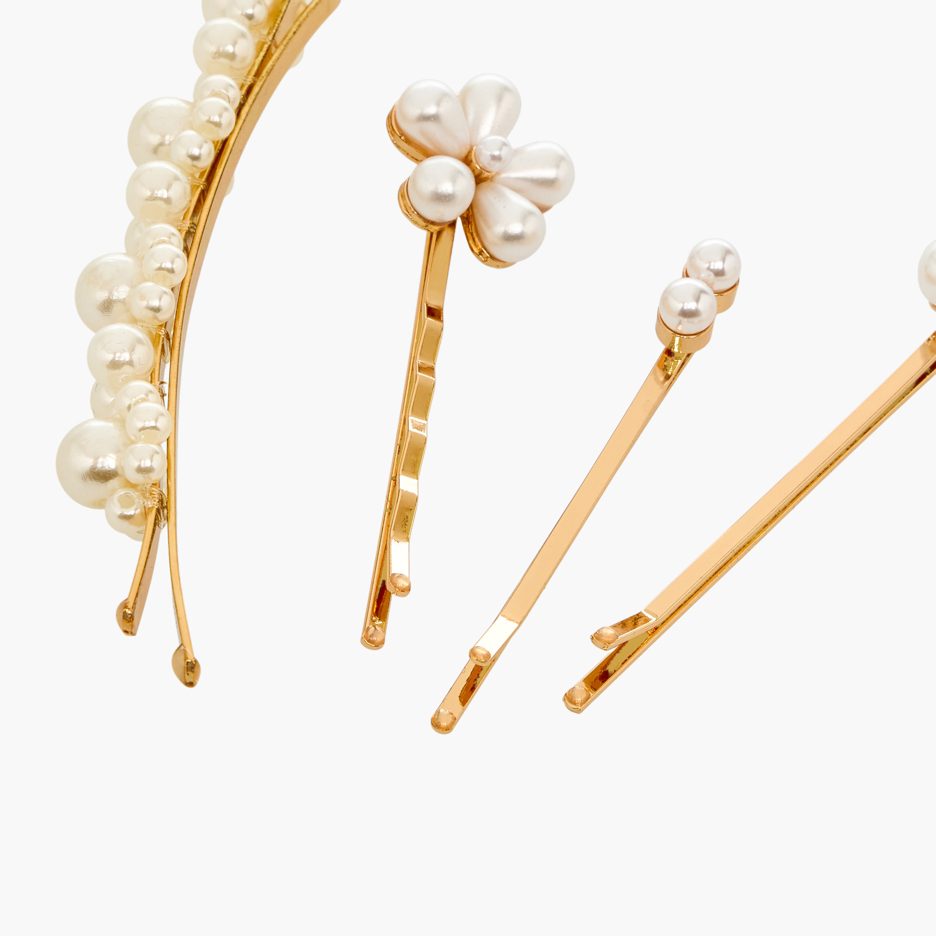 دبابيس شعر مزينة - عبوة من 4 قطع-women-hairaccessories-clips-image-5