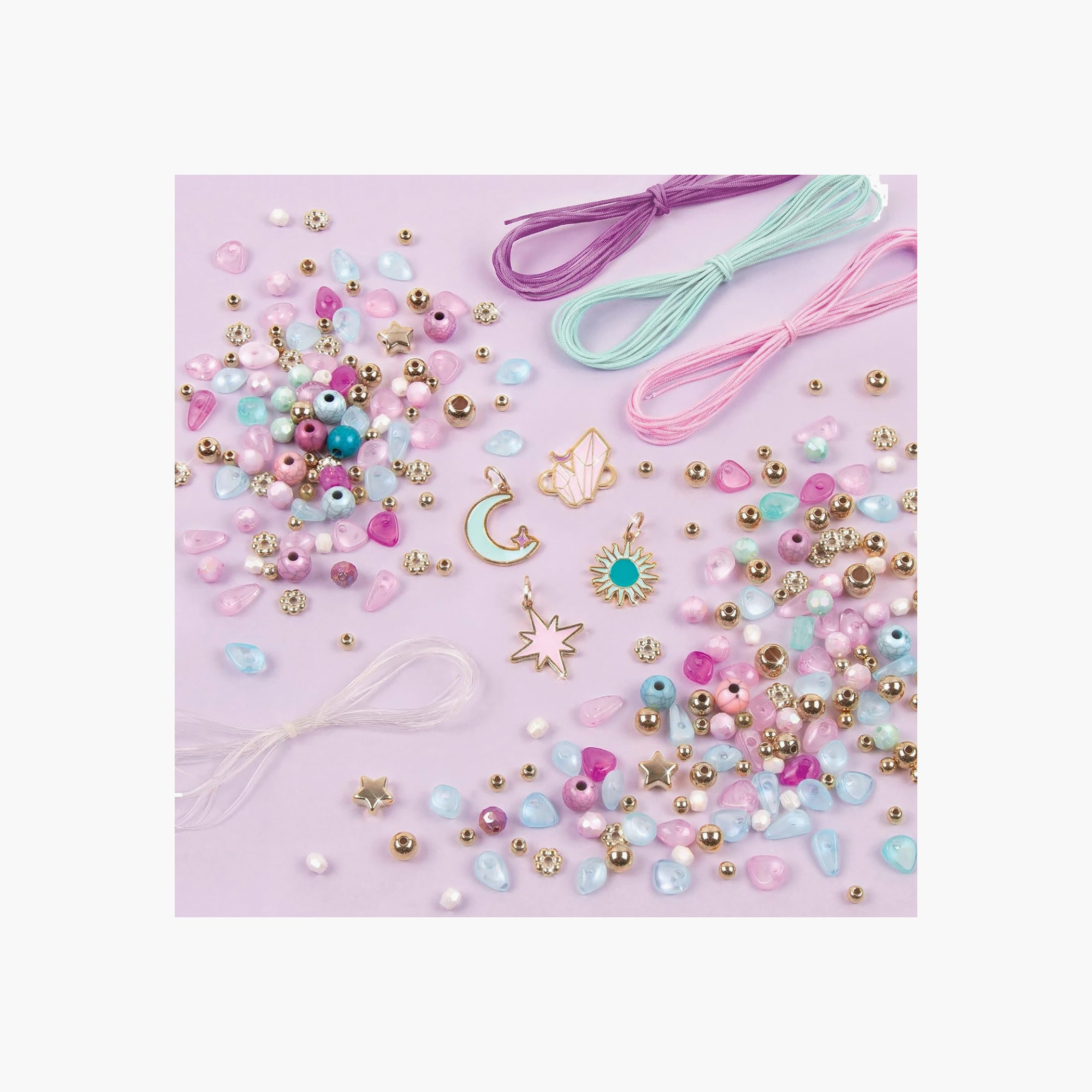 Make It Real Celestial Stones DIY Bracelet Kit with Beads, Charms - Pack of 270-school-artsandcrafts-image-3