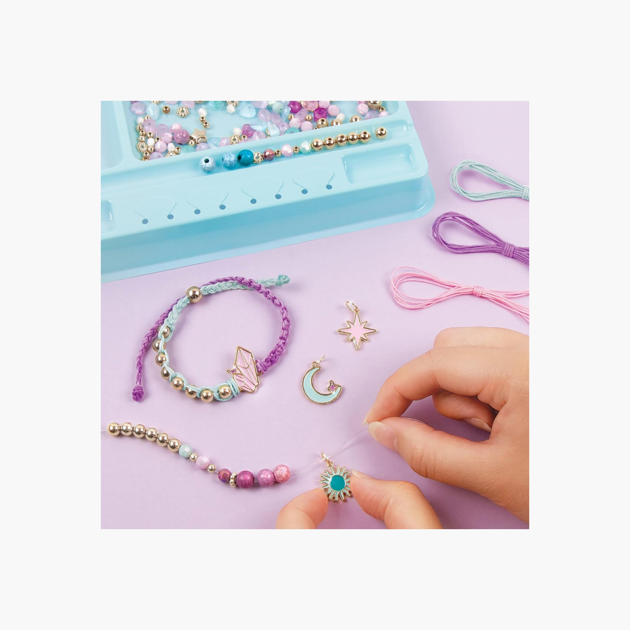 Make It Real Celestial Stones DIY Bracelet Kit with Beads, Charms - Pack of 270-school-artsandcrafts-image-6