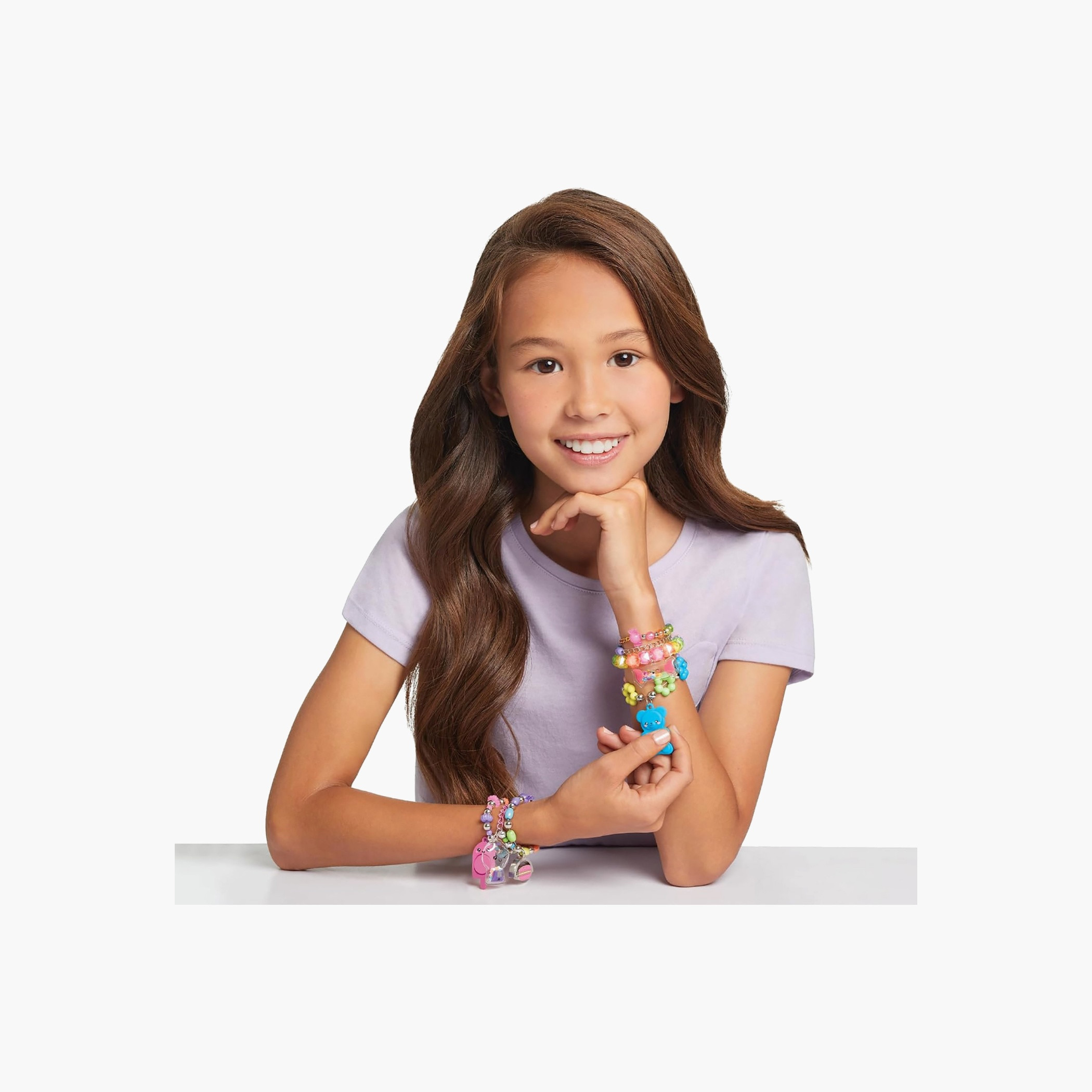 Make It Real Pop! Shake! Twist! DIY Bracelet Kit with Beads, Charms - Pack of 171-school-artsandcrafts-image-2