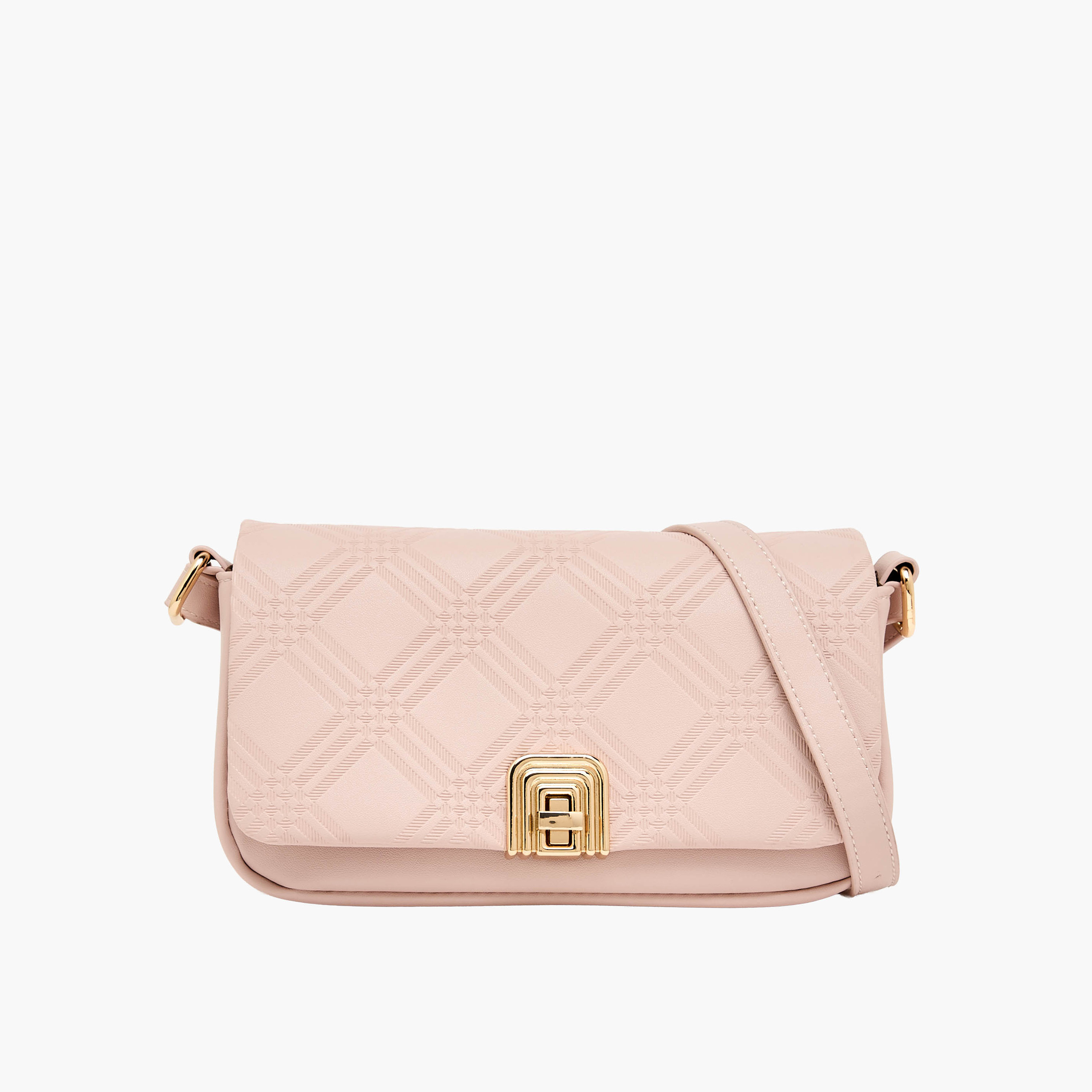 شنطة كروس بودي بارزة الملمس بحزام قابل للفصل من ساشا-women-bagsandwallets-handbags-image-1