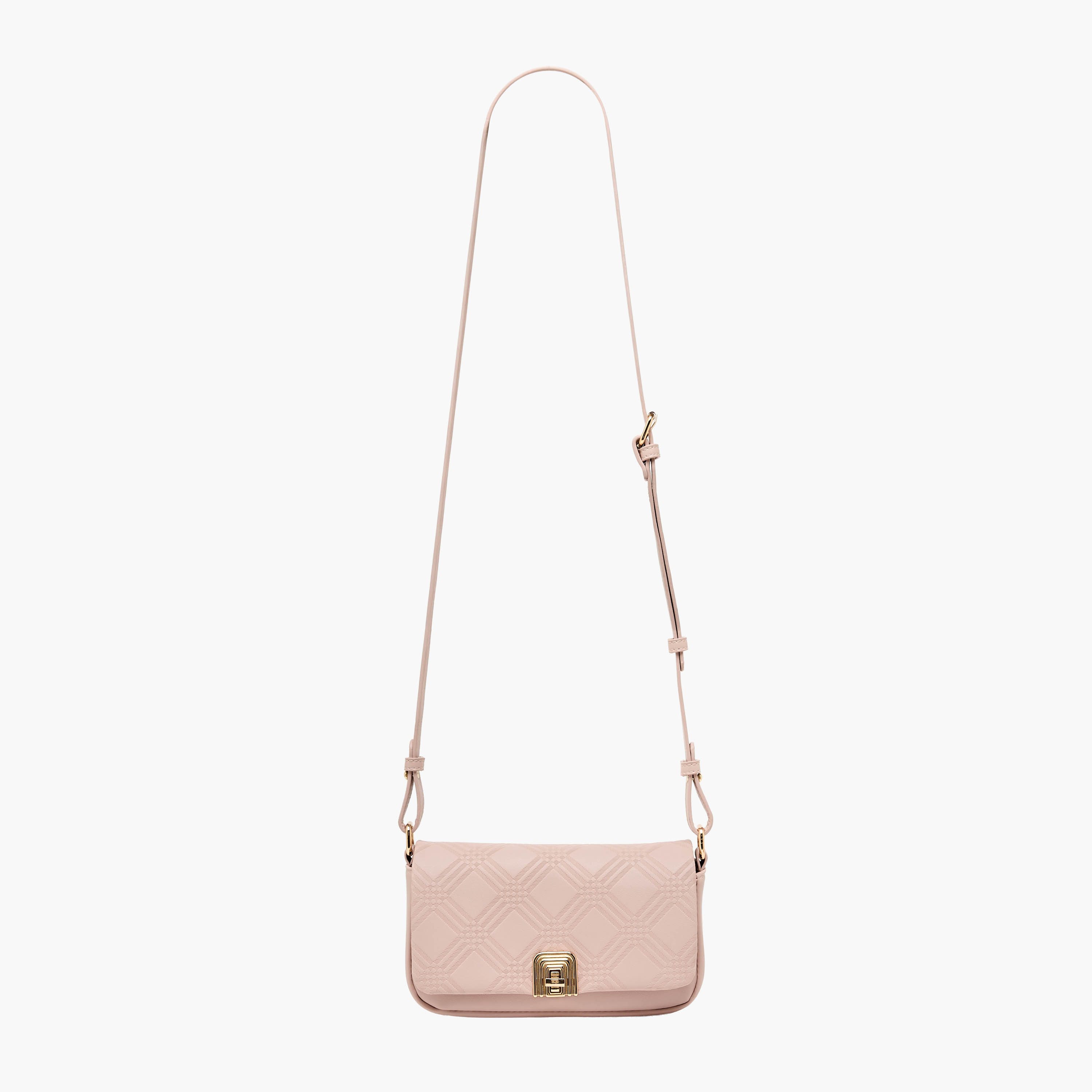 شنطة كروس بودي بارزة الملمس بحزام قابل للفصل من ساشا-women-bagsandwallets-handbags-image-2