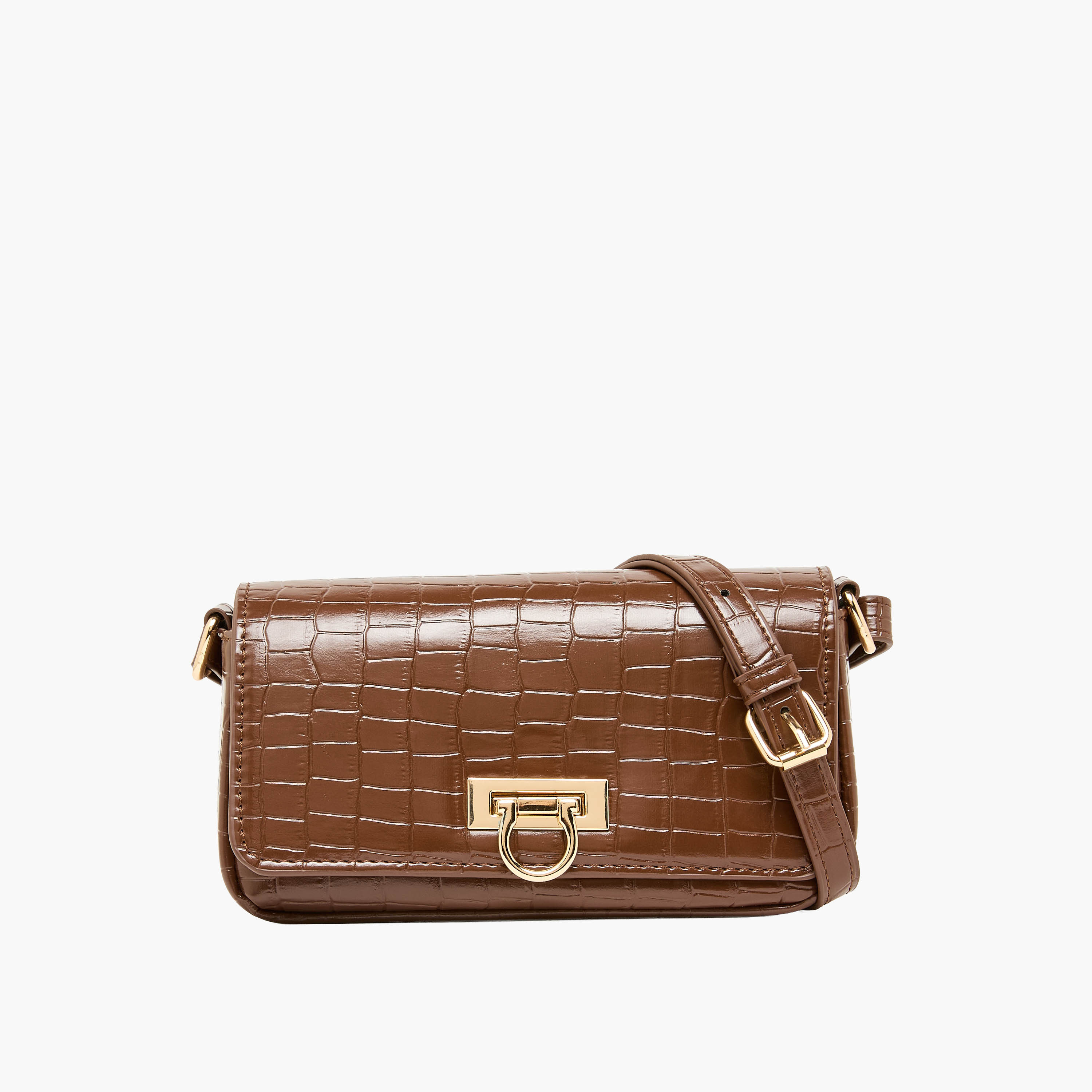 شنطة كروس بودي بارزة الملمس بحزام قابل للفصل من ساشا-women-bagsandwallets-handbags-image-1