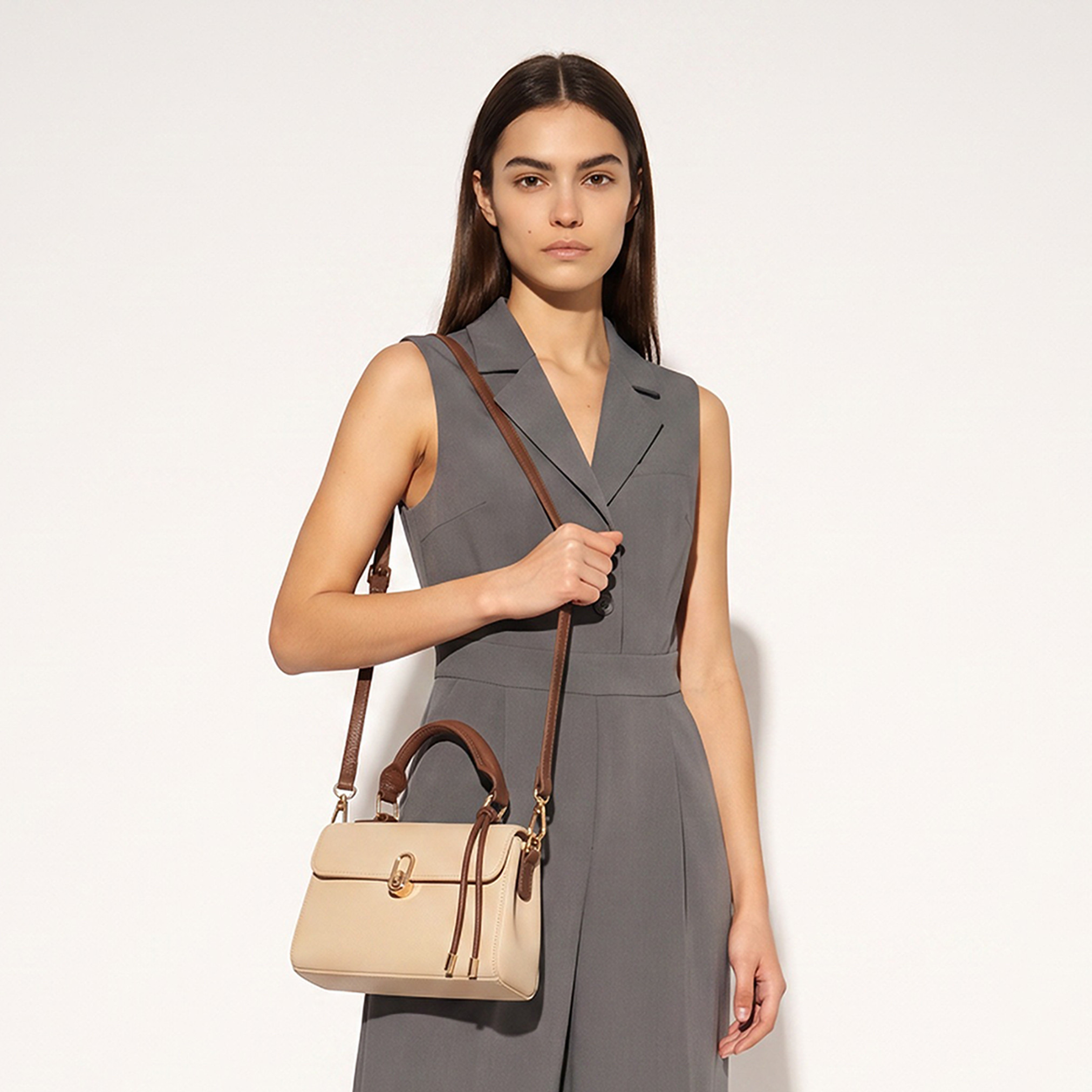 شنطة كروس بودي بارز الملمس وزر إغلاق مغناطيسي من ساشا-women-bagsandwallets-handbags-image-2