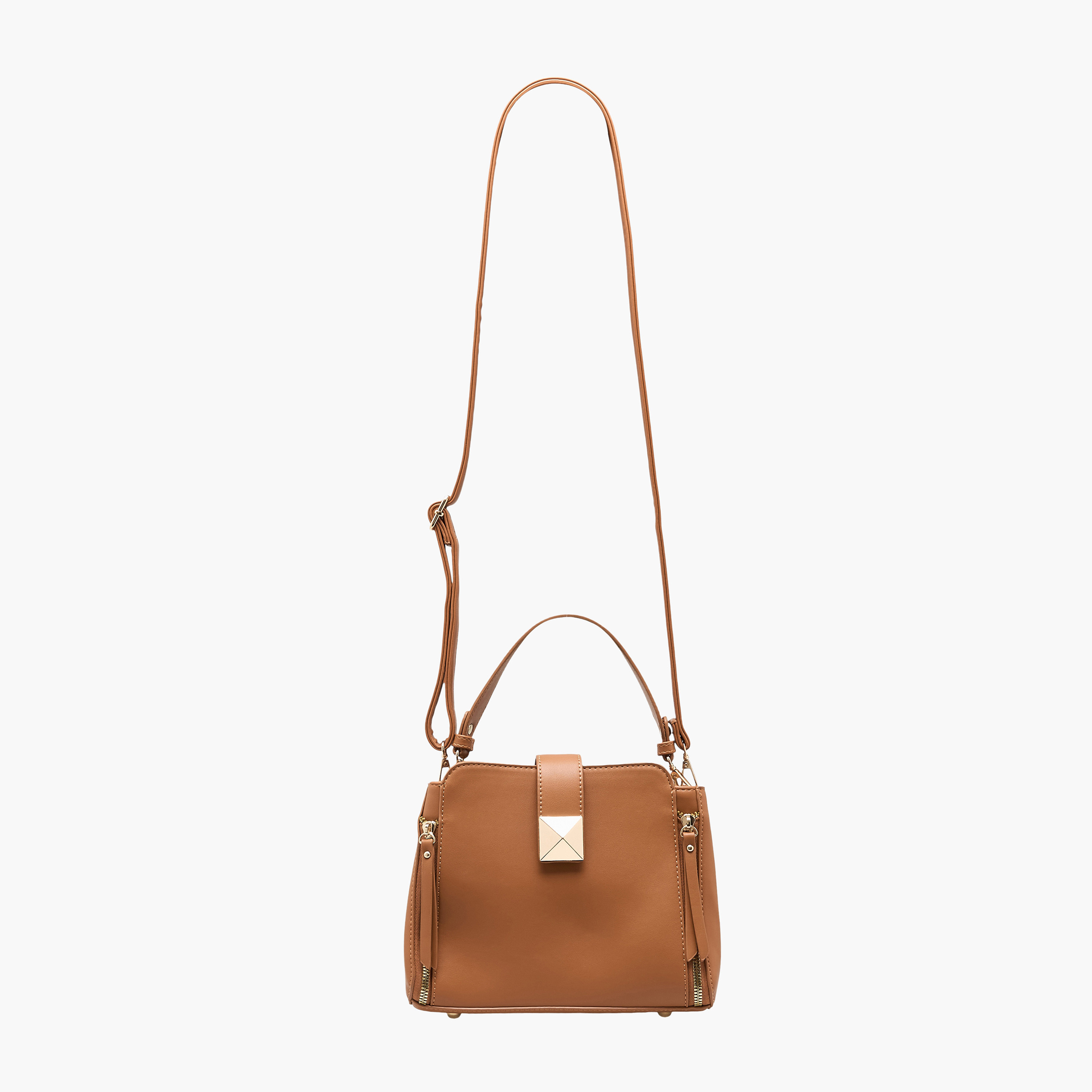 شنطة كروس بودي بطبعات مونوجرام وحزام قابل للتعديل من ساشا-women-bagsandwallets-handbags-image-3