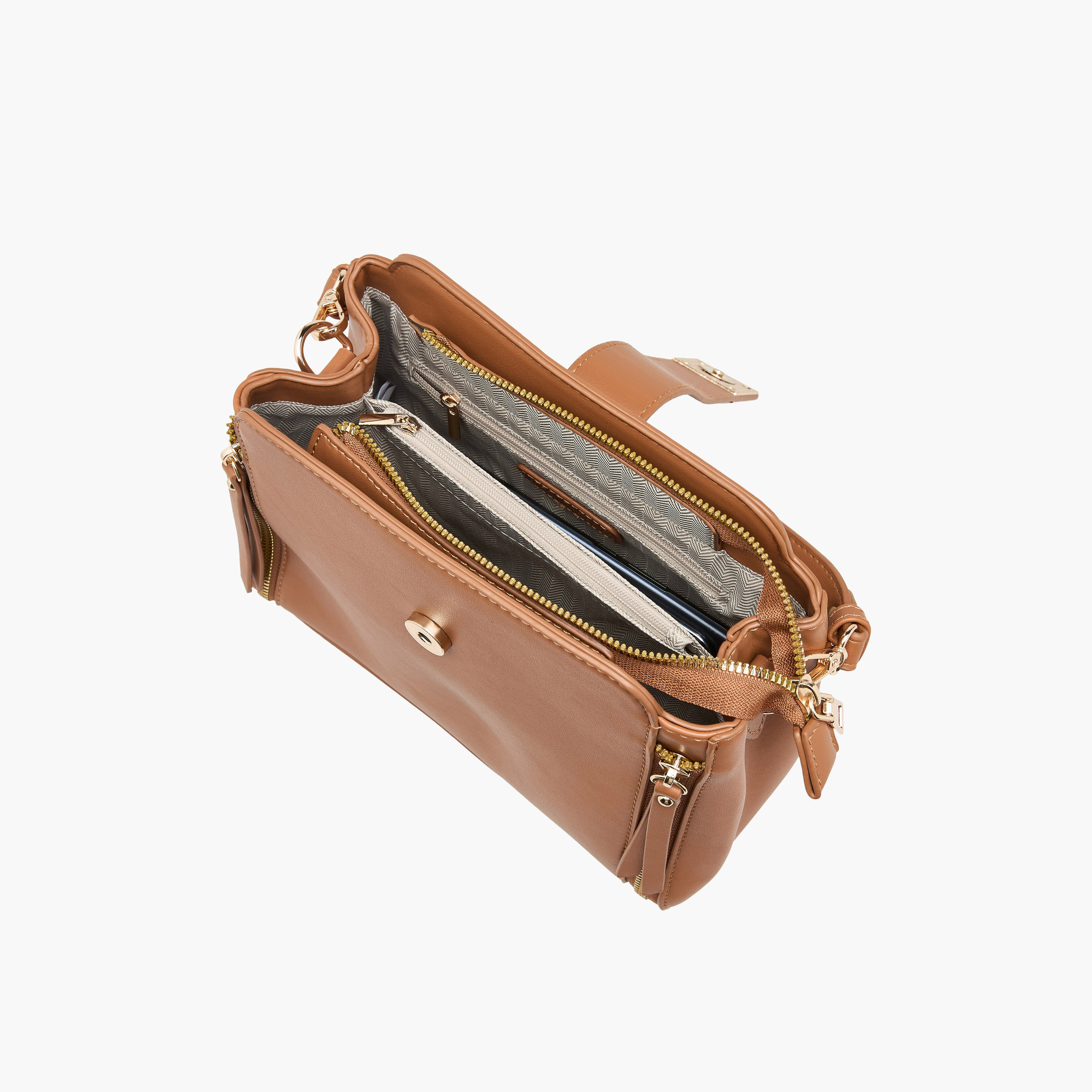 شنطة كروس بودي بطبعات مونوجرام وحزام قابل للتعديل من ساشا-women-bagsandwallets-handbags-image-8