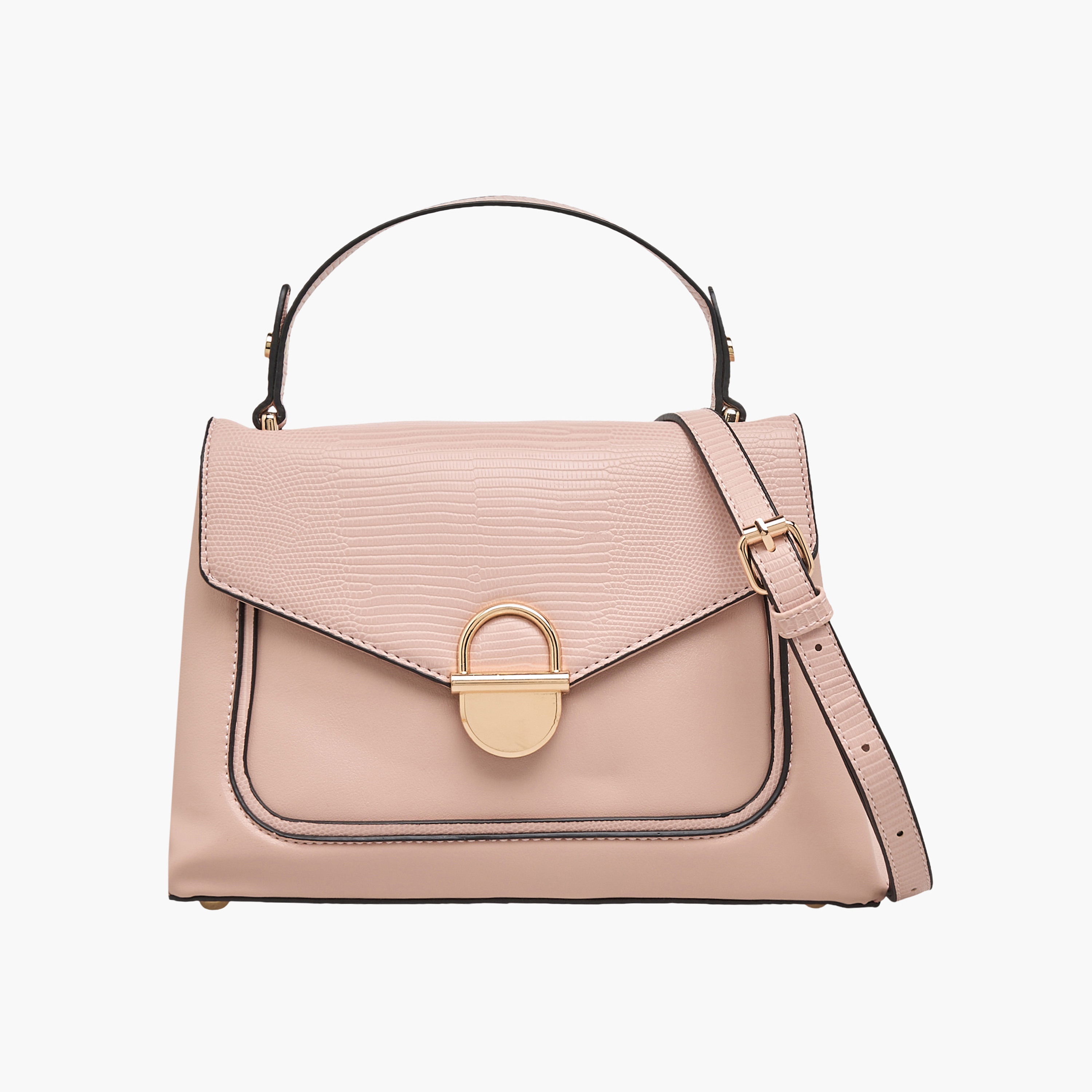 شنطة كروس بودي بارزة الملمس بزر إغلاق من ساشا-women-bagsandwallets-handbags-image-1