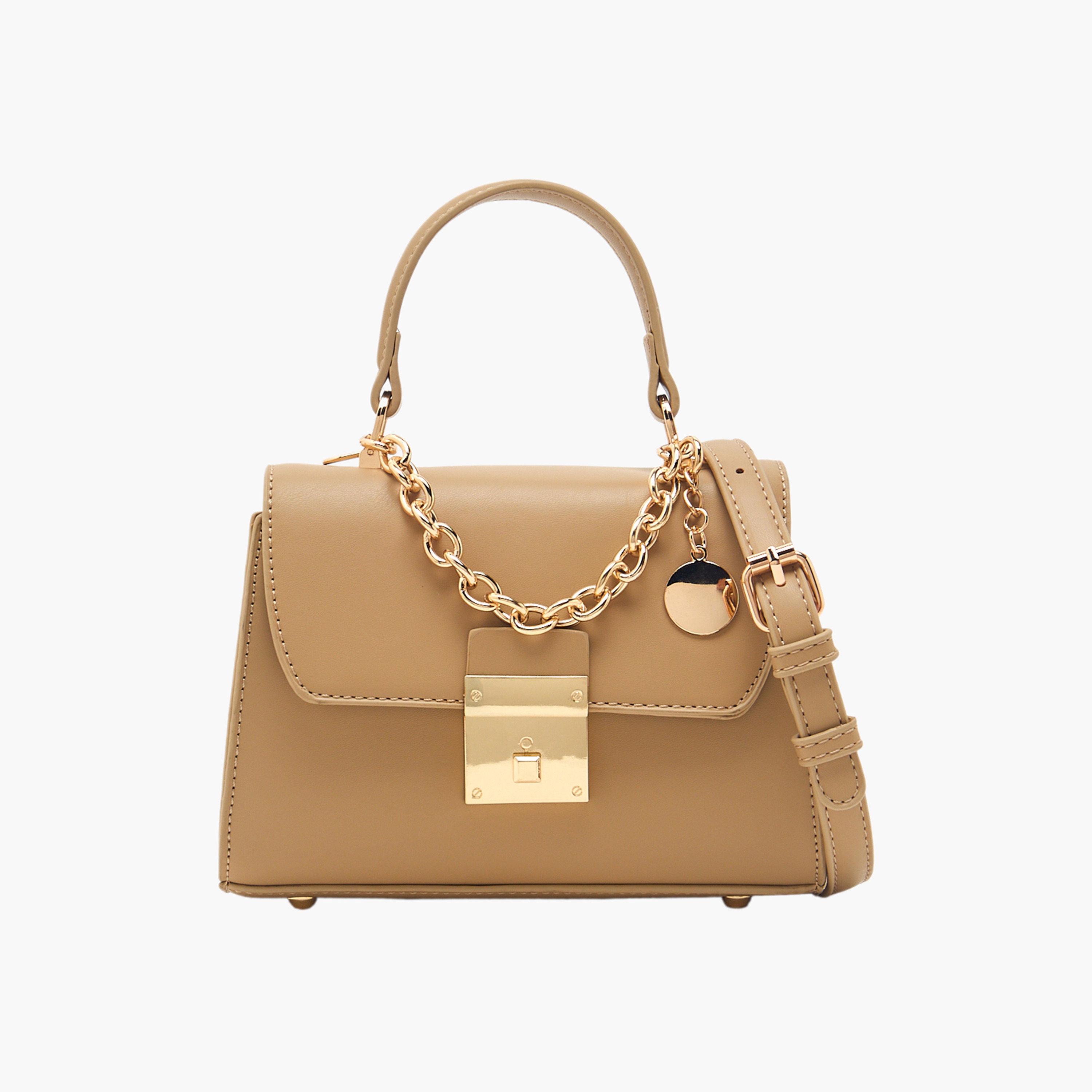 شنطة كروس بودي بارزة الملمس بزينة سلسلة وحزام من ساشا-women-bagsandwallets-handbags-image-1