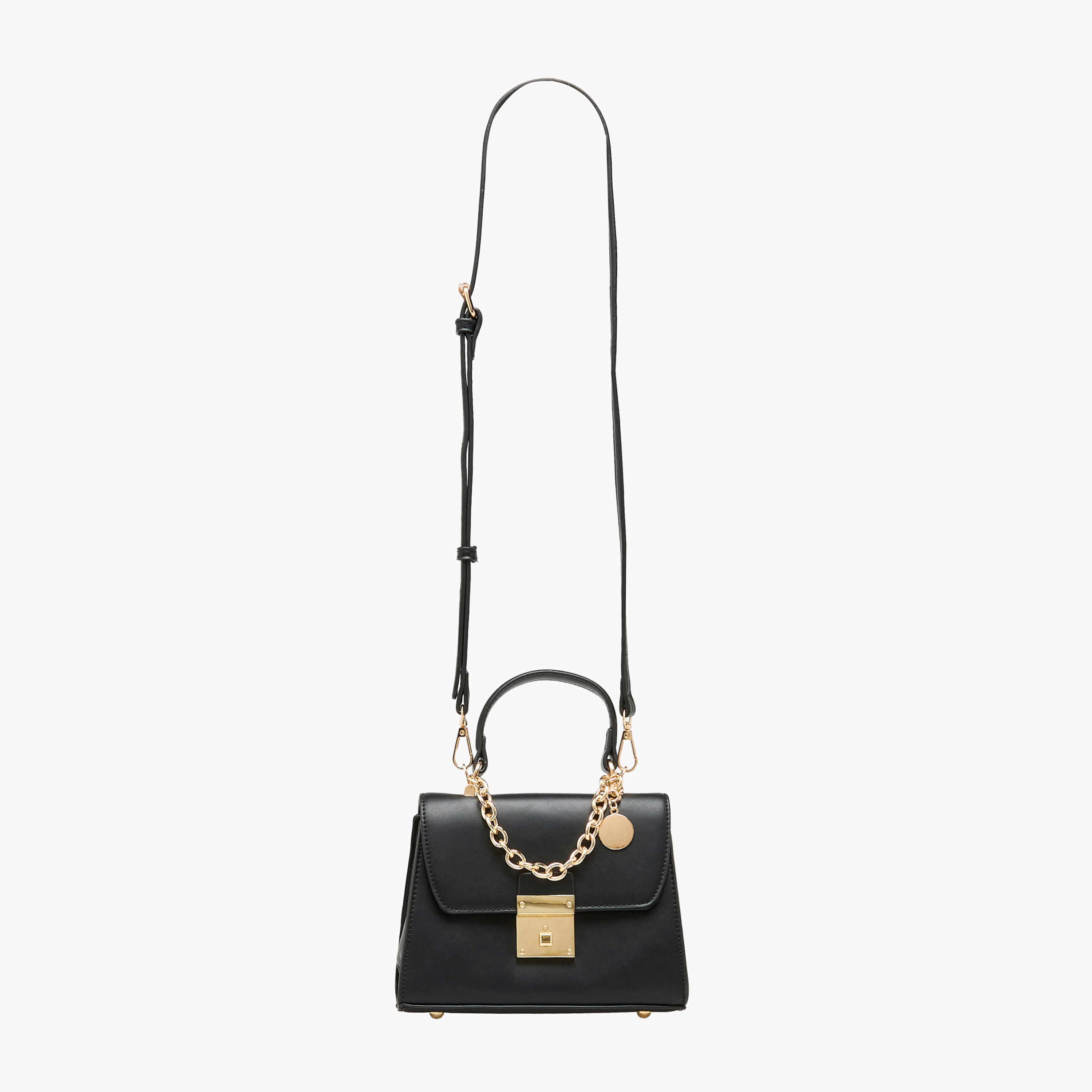 شنطة كروس بودي بارزة الملمس بزينة سلسلة وحزام من ساشا-women-bagsandwallets-handbags-image-3