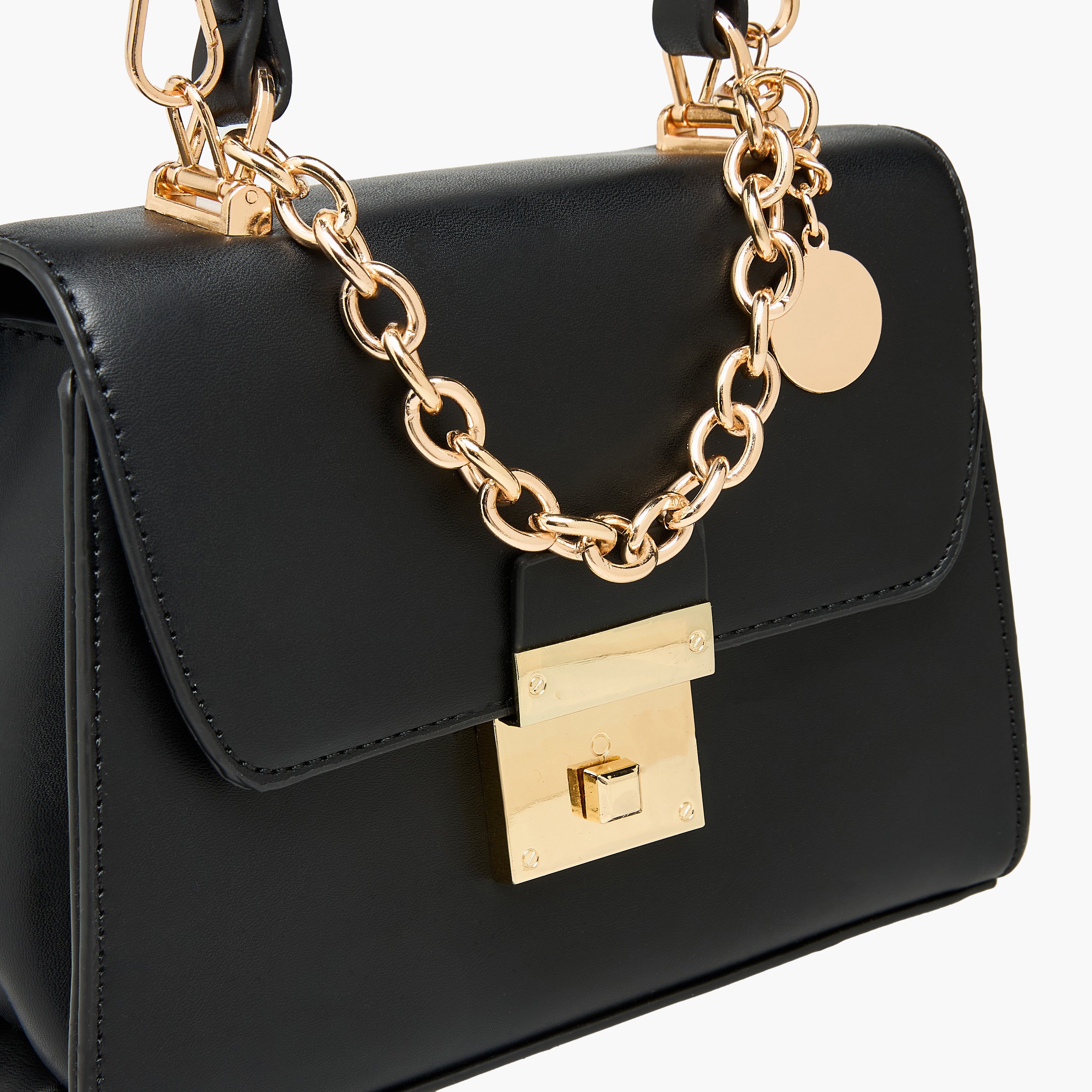 شنطة كروس بودي بارزة الملمس بزينة سلسلة وحزام من ساشا-women-bagsandwallets-handbags-image-5