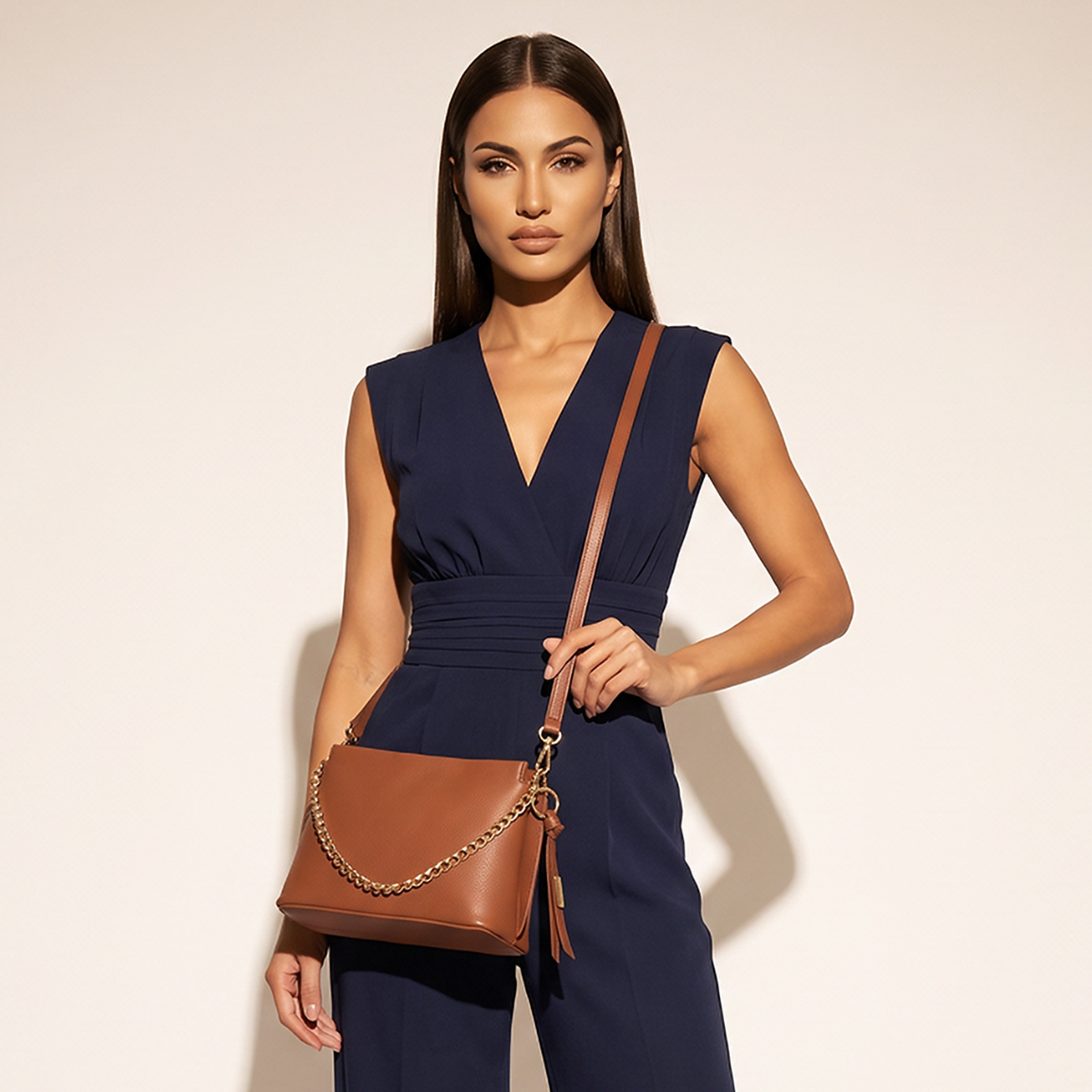 شنطة كروس بودي بارزة الملمس بسحاب إغلاق من ساشا-women-bagsandwallets-handbags-image-2