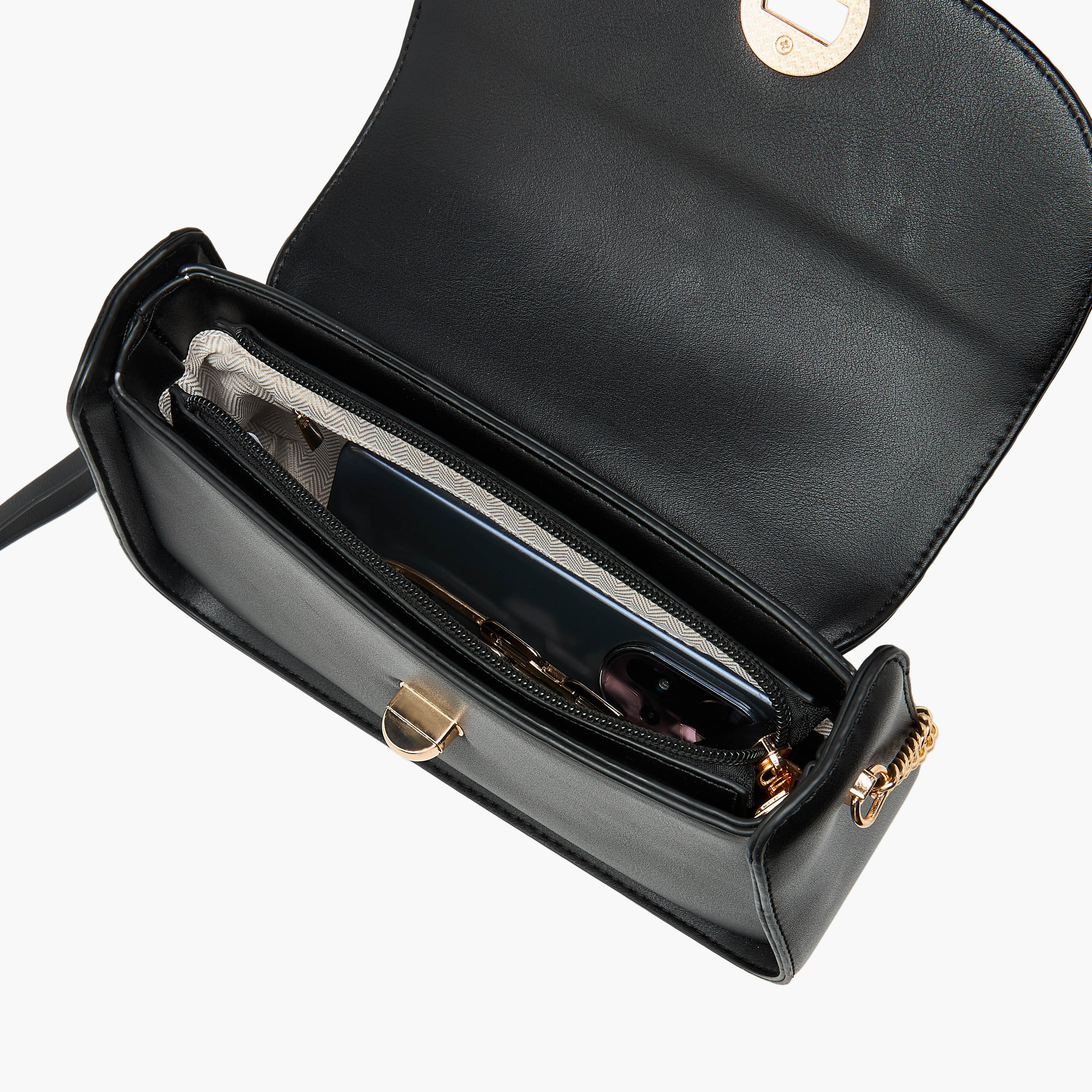 شنطة كروس بودي سادة بقفل إغلاق من ساشا-women-bagsandwallets-handbags-image-9