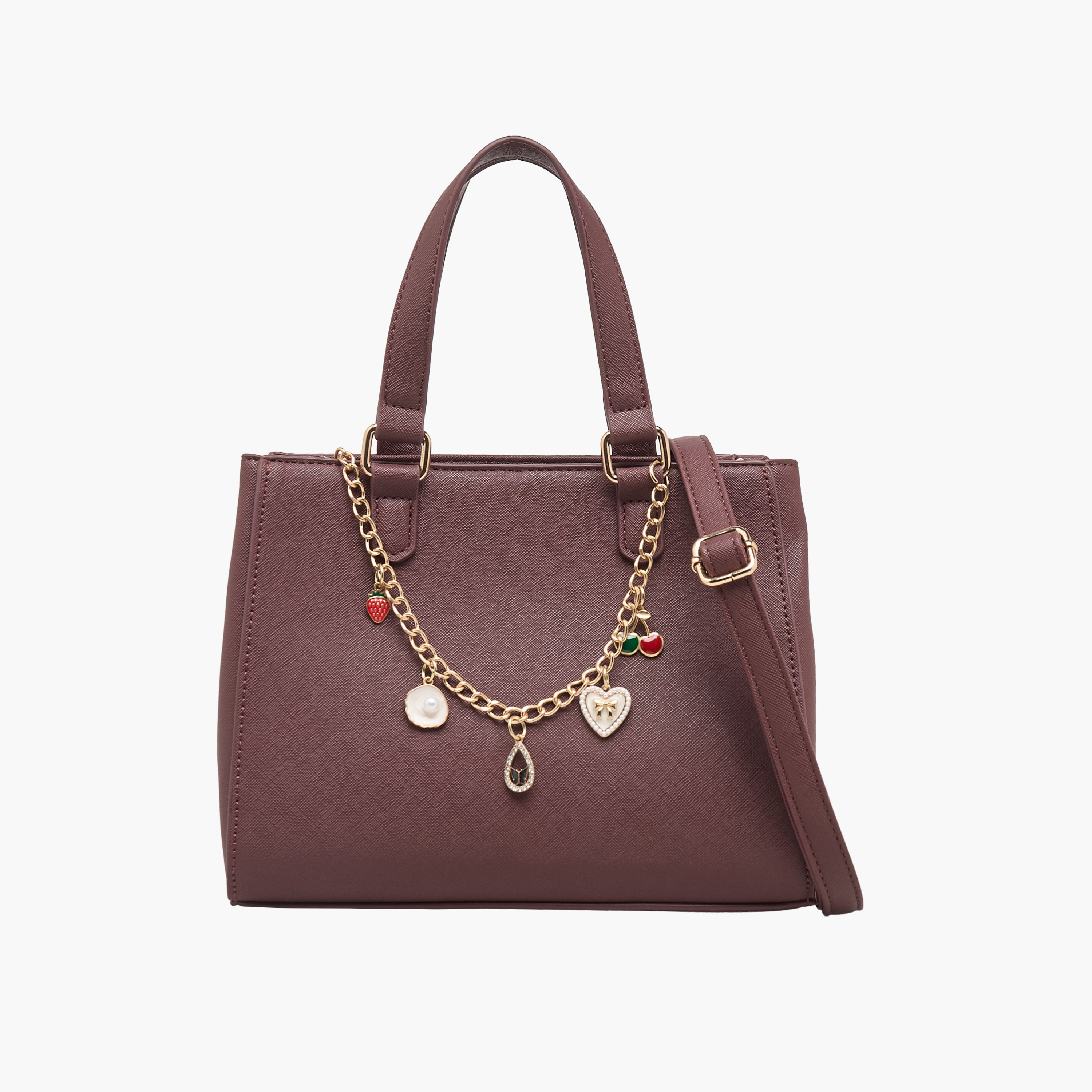 شنطة توتي مزينة بدلايّة وحزام قابل للفصل من ساشا-women-bagsandwallets-handbags-image-1