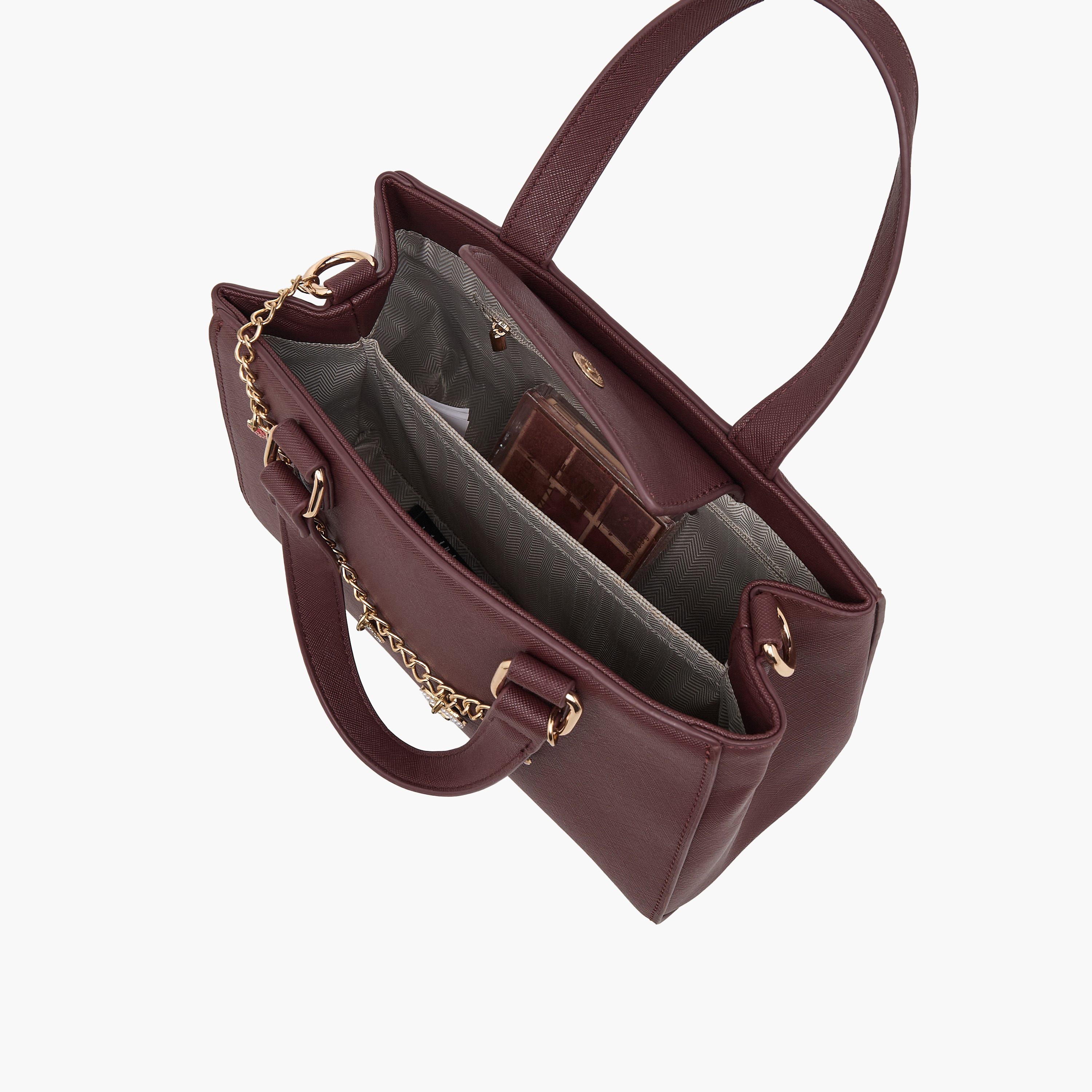 شنطة توتي مزينة بدلايّة وحزام قابل للفصل من ساشا-women-bagsandwallets-handbags-image-7