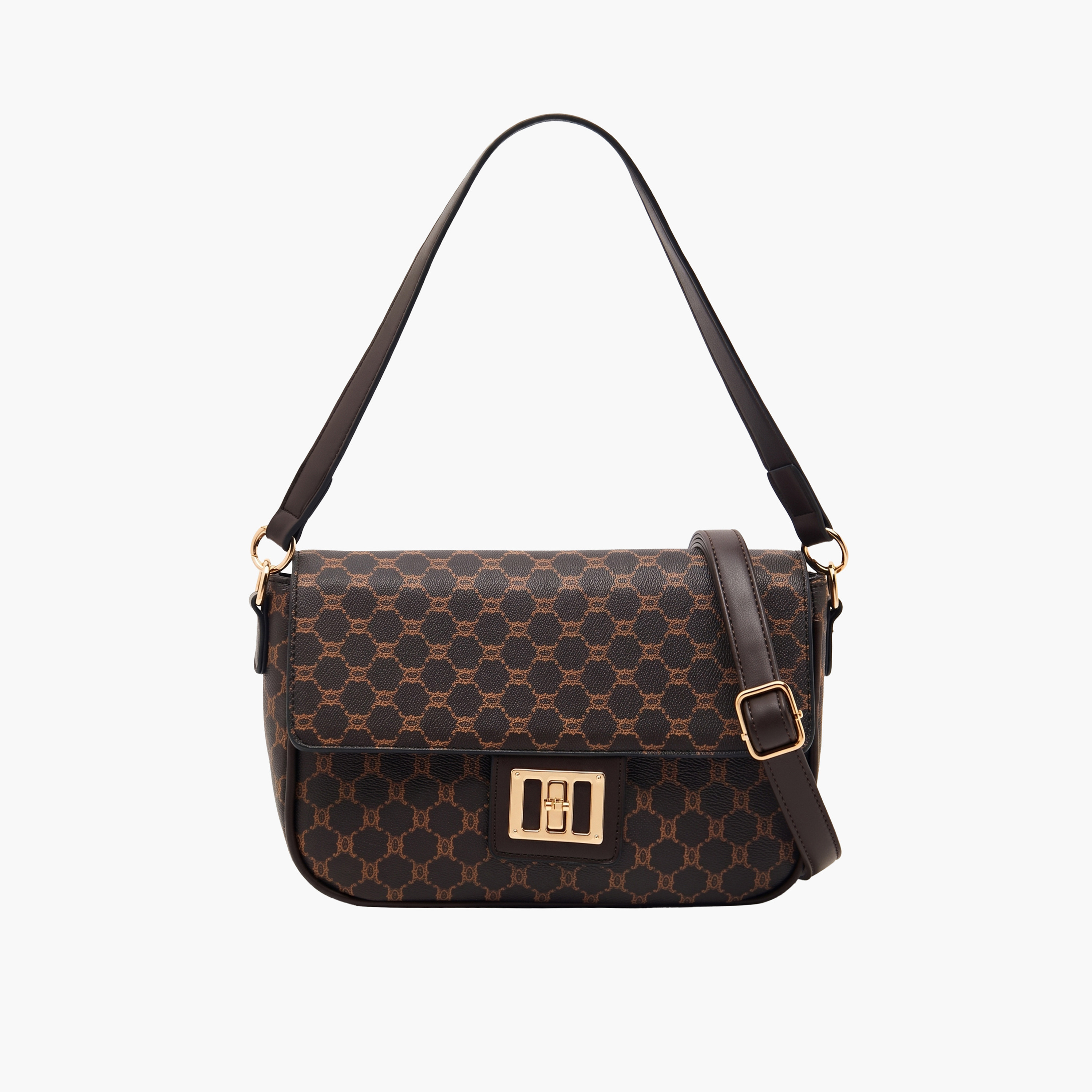Sasha Printed Crossbody Bag with Button Closure-women-bagsandwallets-handbags-image-1