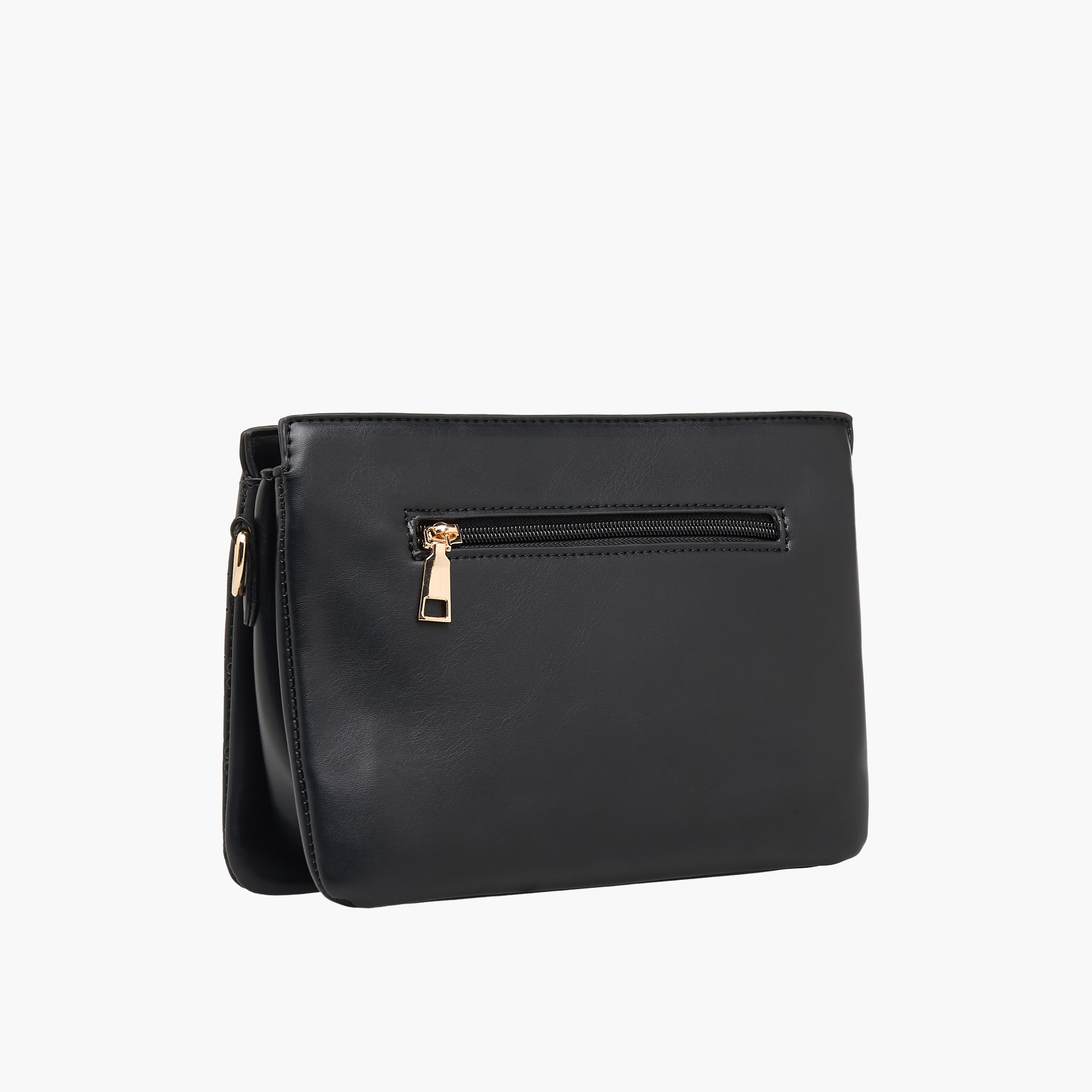 شنطة كروس بودي بسحاب إغلاق ونقوش زهرية من ساشا-women-bagsandwallets-handbags-image-4