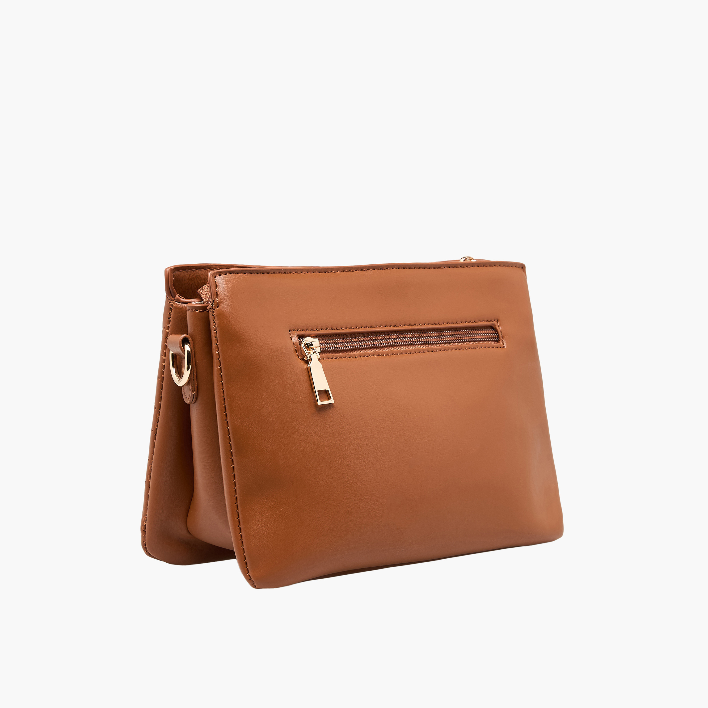 شنطة كروس بودي بسحاب إغلاق ونقوش زهرية من ساشا-women-bagsandwallets-handbags-image-4