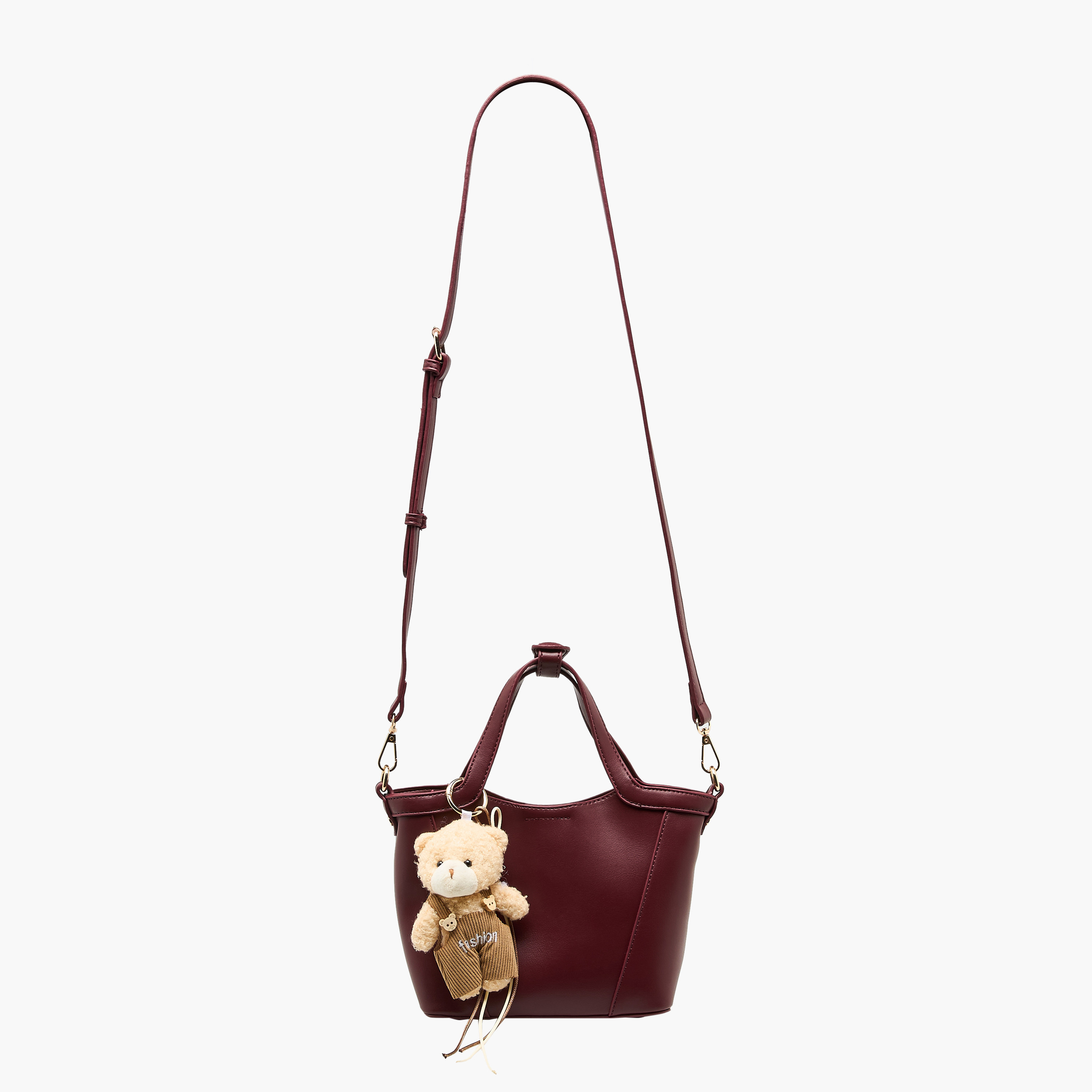 شنطة توتي بدلاية تيدي بير وحزام قابل للفصل من ساشا-women-bagsandwallets-handbags-image-3