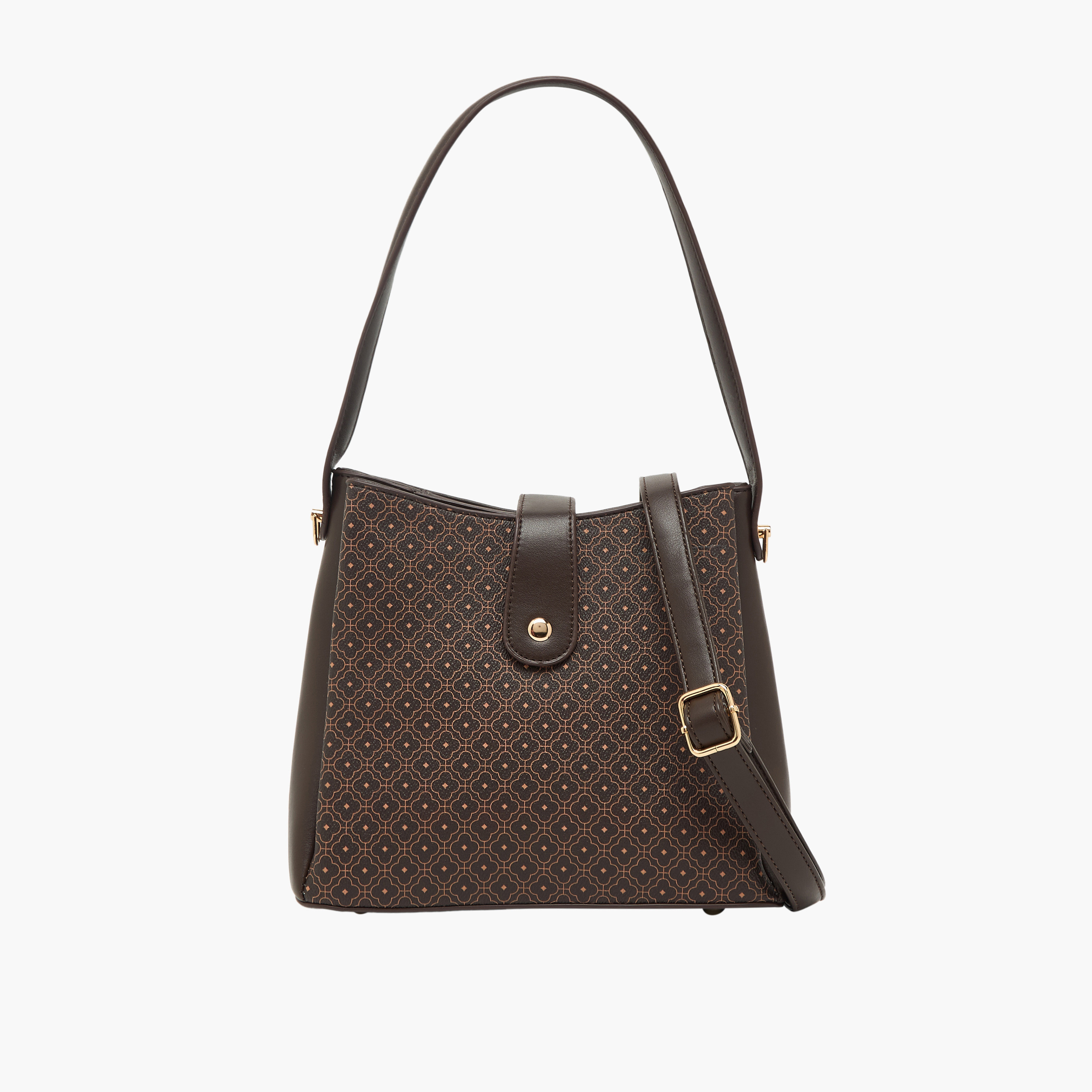 شنطة توت بطبعات وبحزام قابل للفصل من ساشا-women-bagsandwallets-handbags-image-1